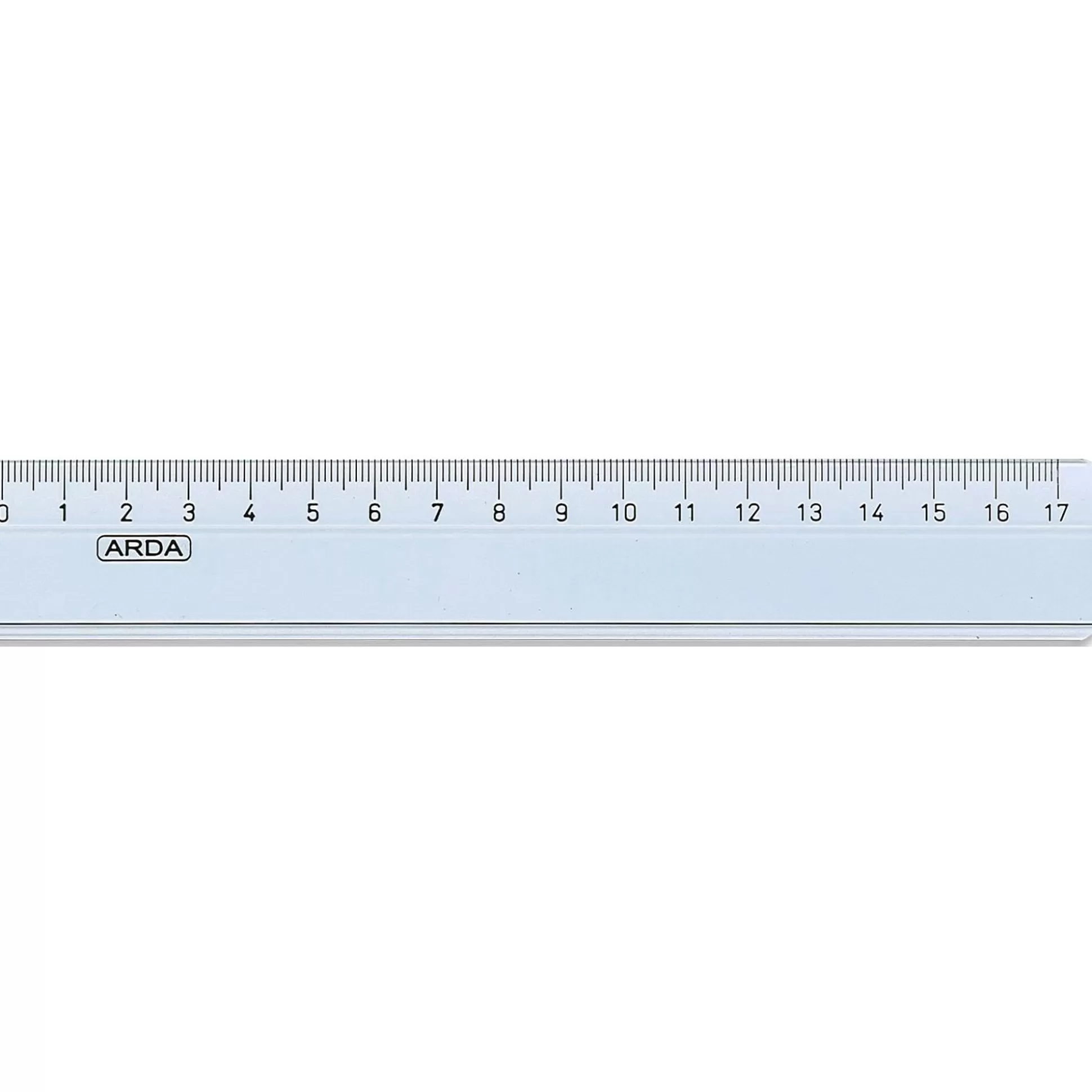 ARDA Meten-Lat Transparant 17Cm