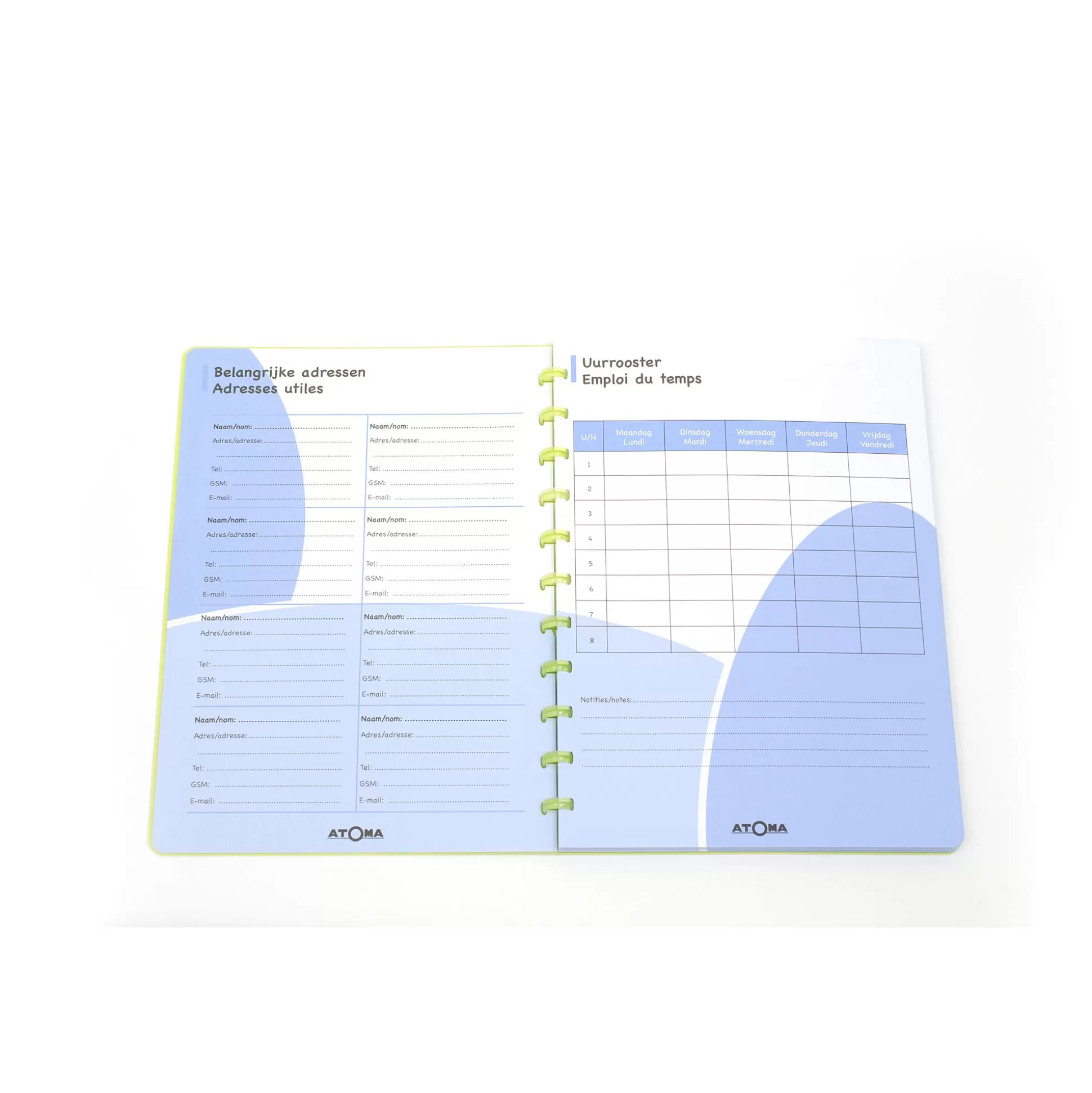 ATOMA Schoolagenda's-Lerarenagenda A4 Nl/Fr