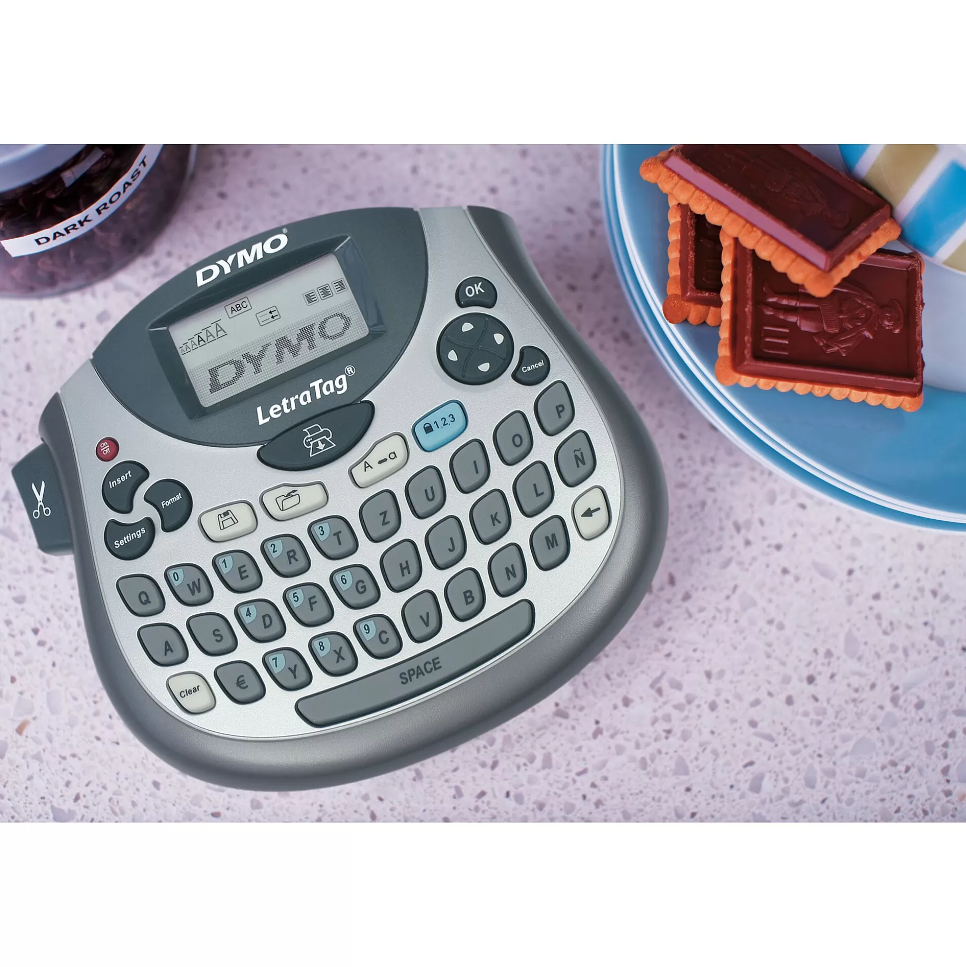 DYMO Labelen & Stempelen-Letratag Lt-100T Labelprinter Nieuwe Versie + Tape Lt Wit Papier 12Mm X 4M