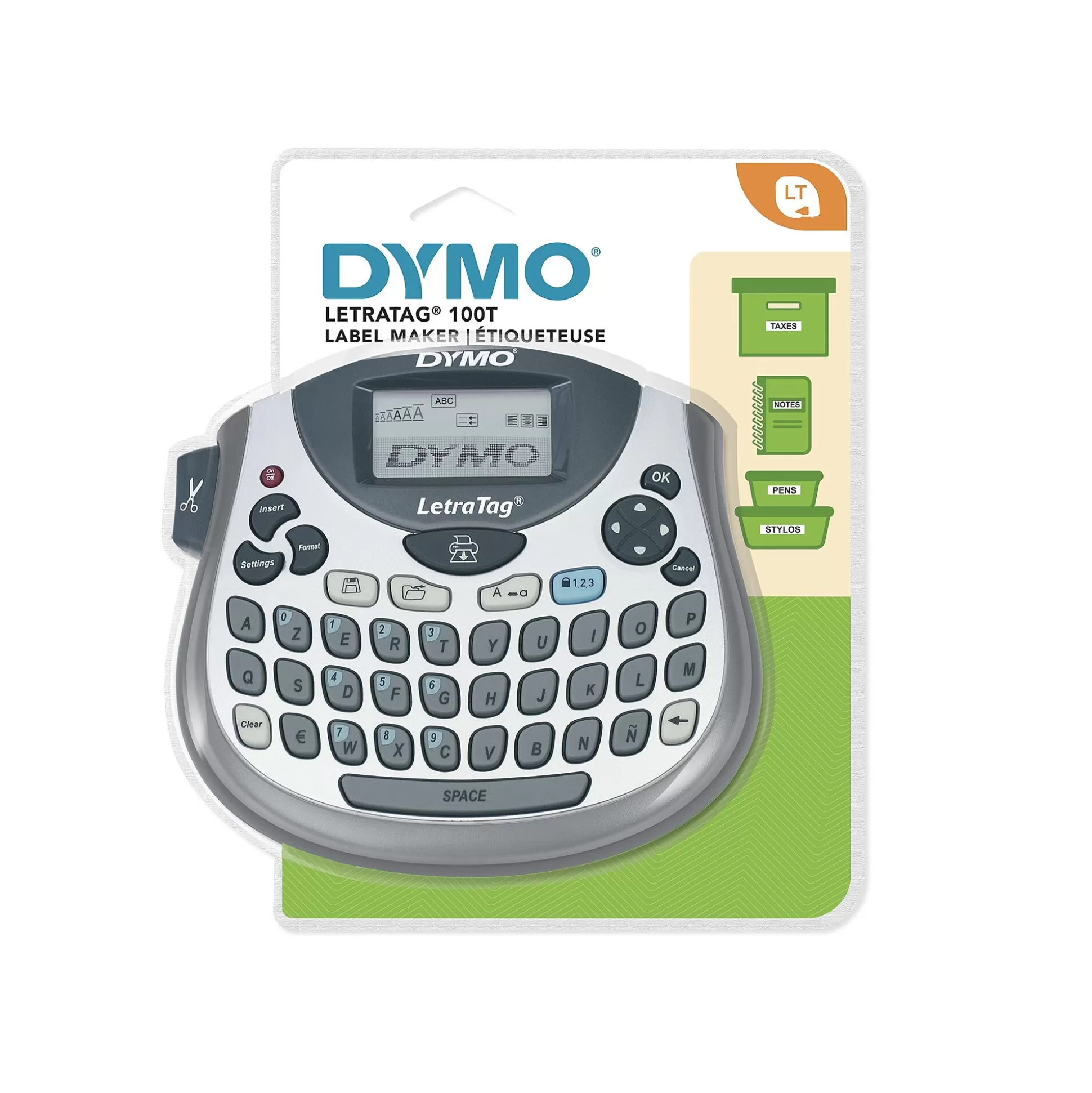 DYMO Labelen & Stempelen-Letratag Lt-100T Labelprinter Nieuwe Versie + Tape Lt Wit Papier 12Mm X 4M