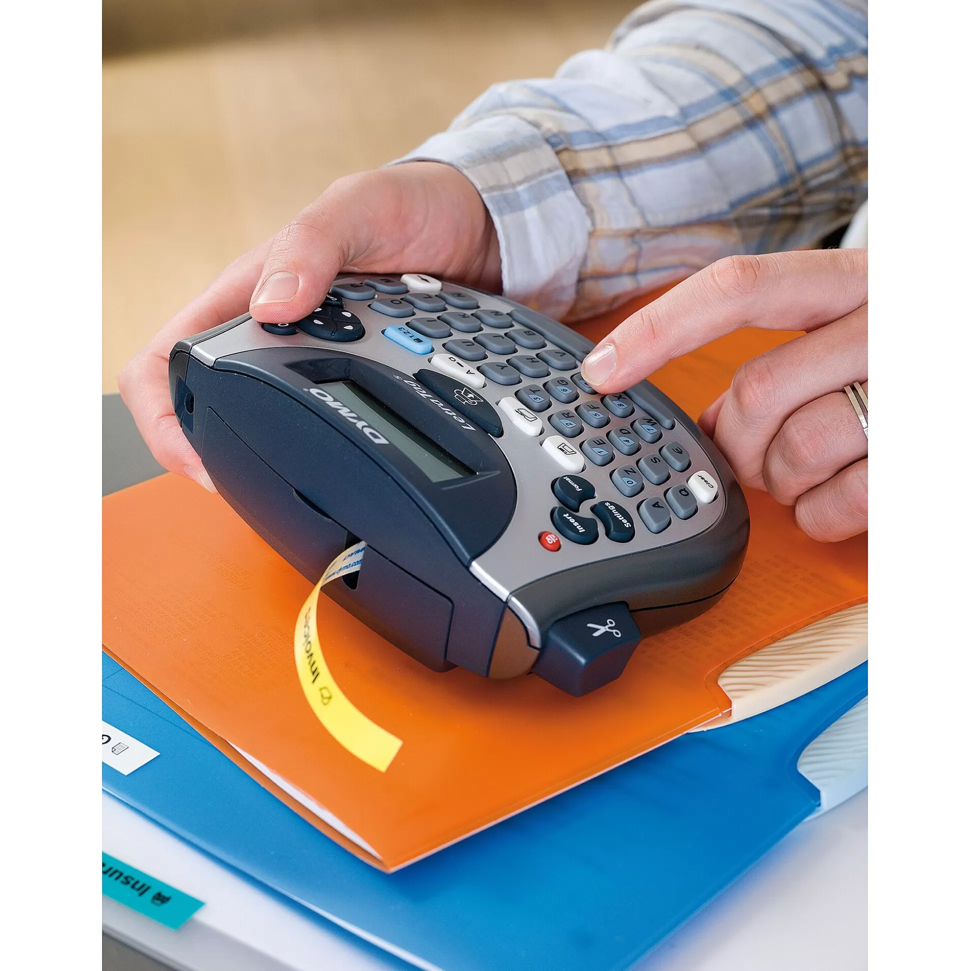 DYMO Labelen & Stempelen-Letratag Lt-100T Labelprinter Nieuwe Versie + Tape Lt Wit Papier 12Mm X 4M