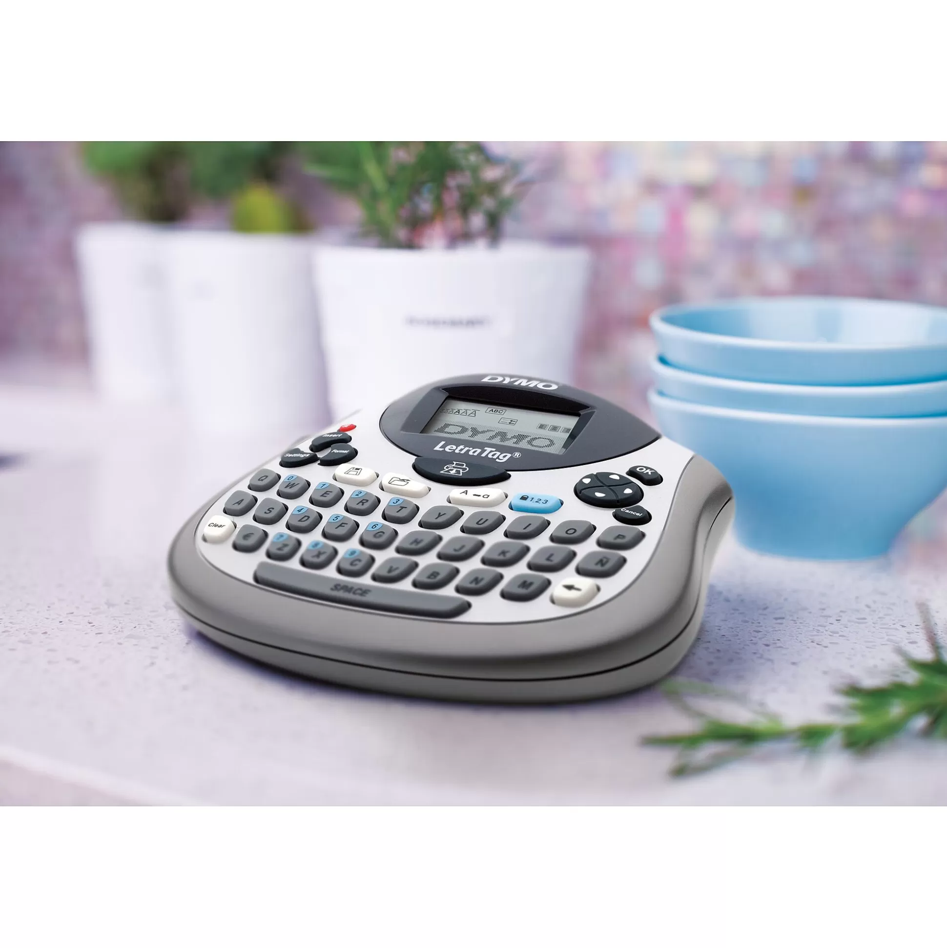 DYMO Labelen & Stempelen-Letratag Lt-100T Labelprinter Nieuwe Versie + Tape Lt Wit Papier 12Mm X 4M