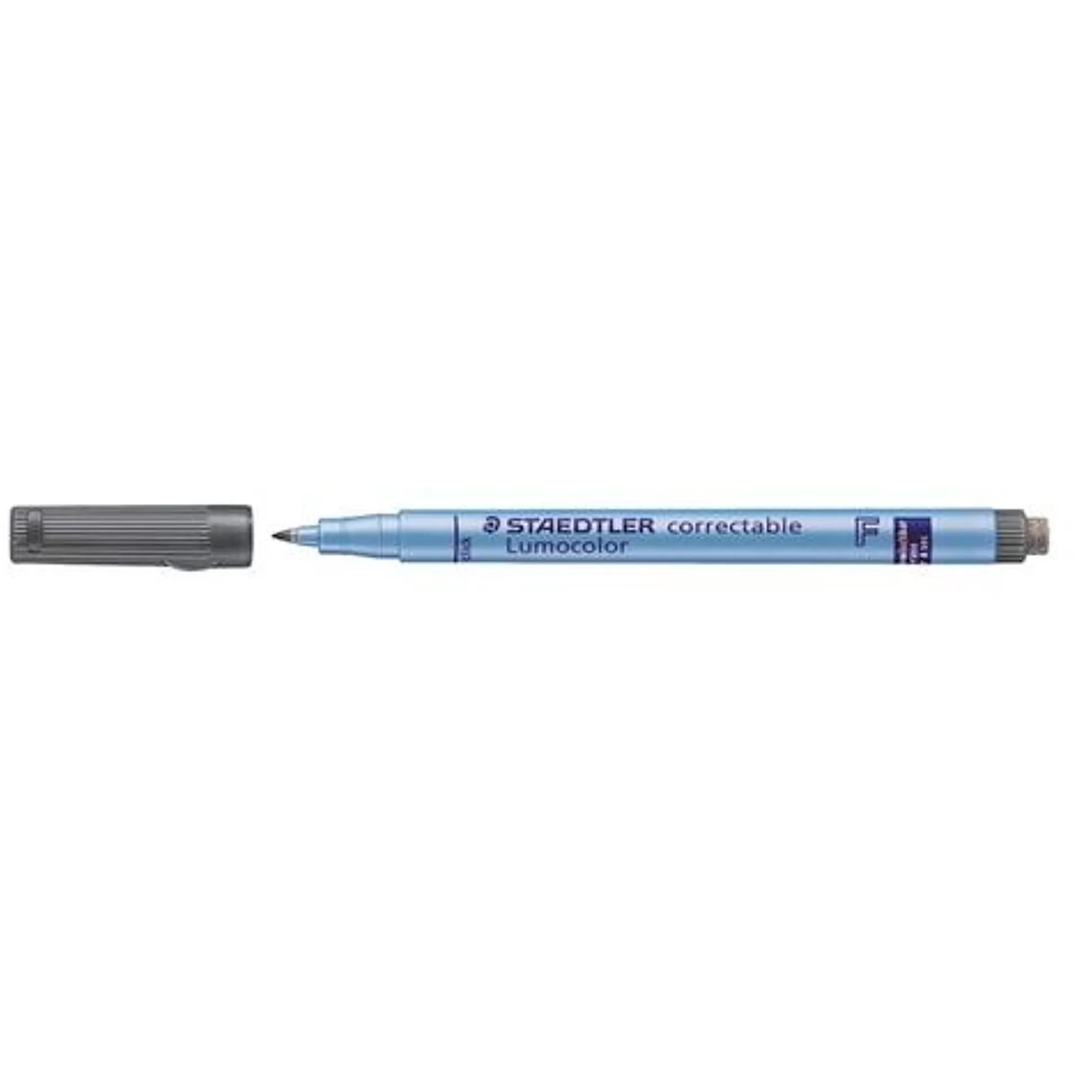 STAEDTLER Stiften-Lumocolor Fijn Zwart Non-Permanent Met Wisser