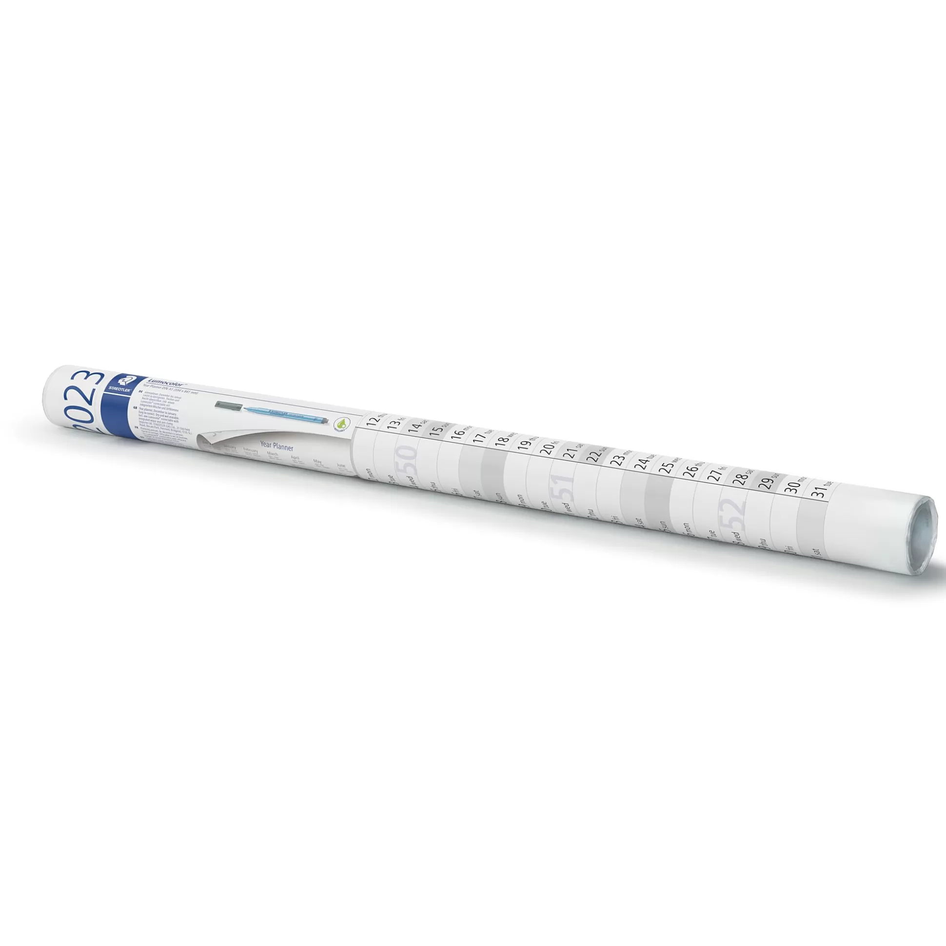 STAEDTLER Kalenders-Lumocolor Jaarplanner Afwasbaar 84X60Cm 5 Talen + Stift