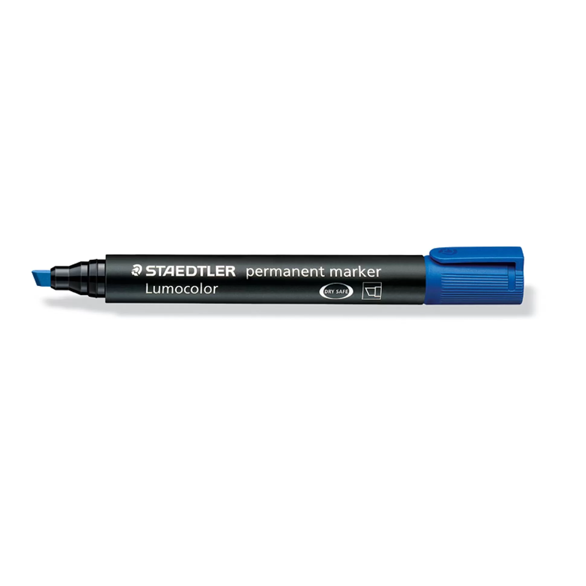 STAEDTLER Stiften-Lumocolor Permanent Marker Beitelpunt Blauw