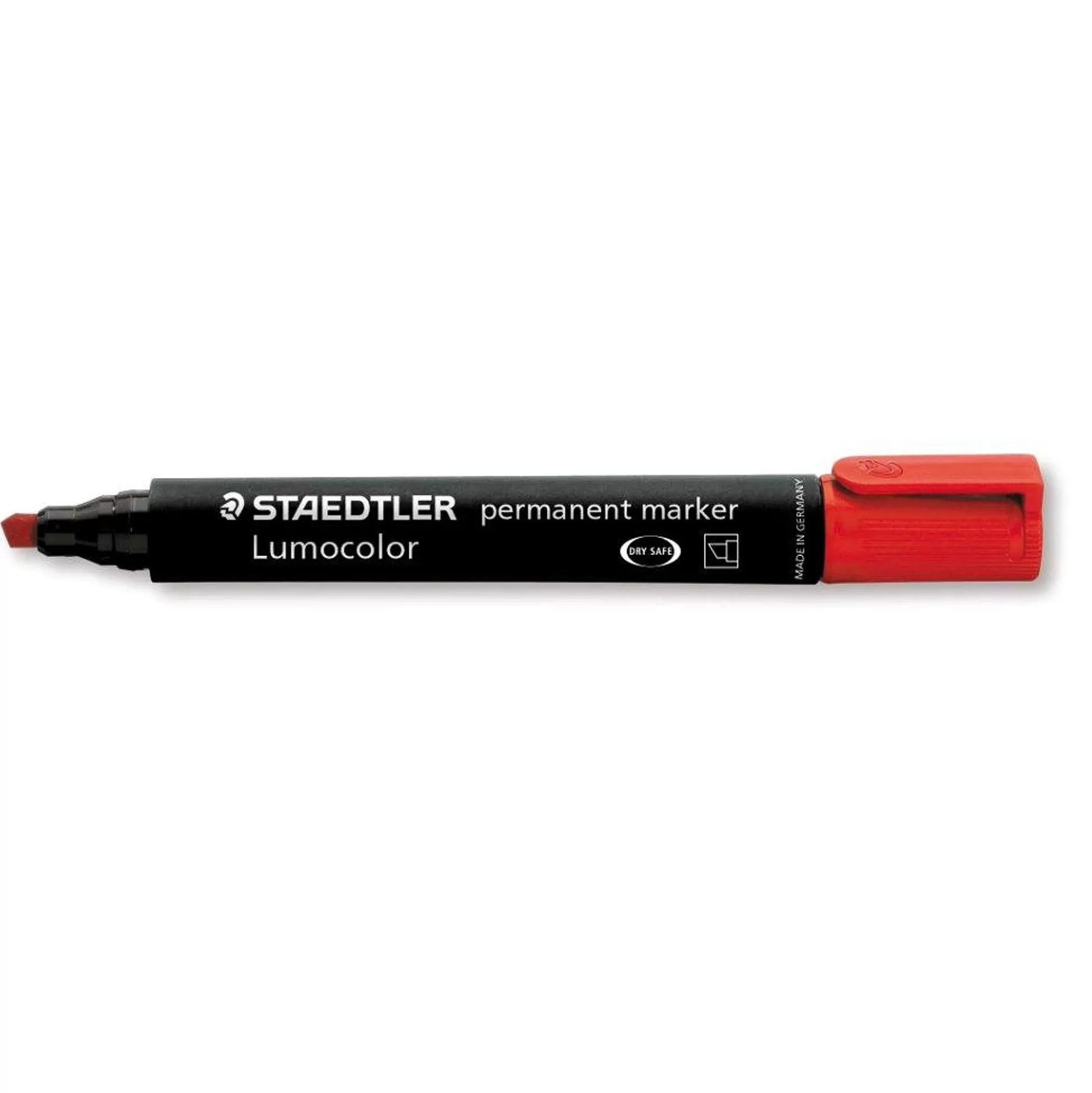 STAEDTLER Stiften-Lumocolor Permanent Marker Beitelpunt Rood