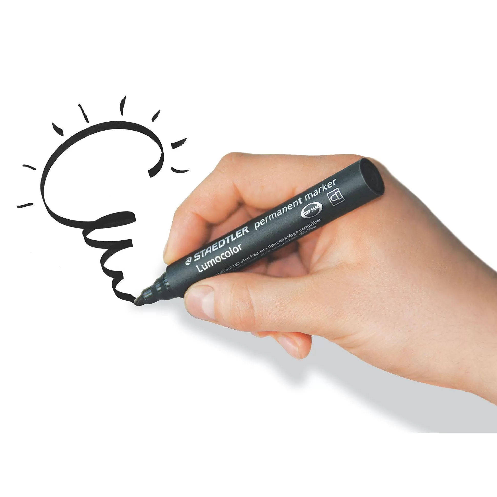 STAEDTLER Stiften-Lumocolor Permanent Marker Ronde Punt Assorti 8 Stuks