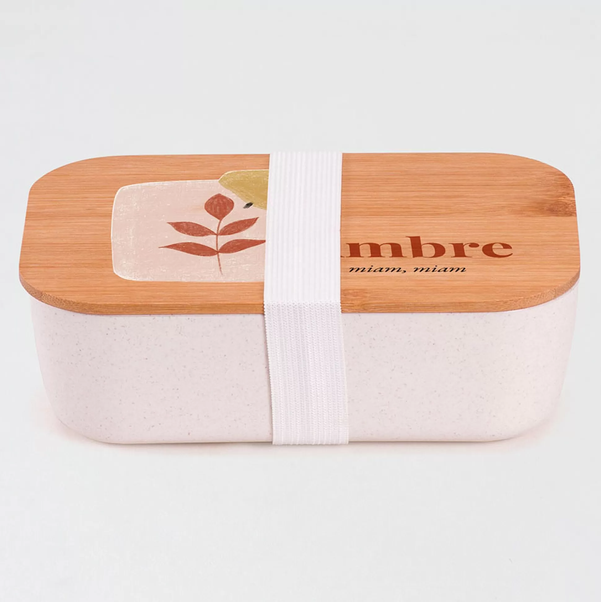 MIJN ONTWERP Brooddozen & Snackdoosjes-Lunch Box Bambou No L Feuillage Minimaliste