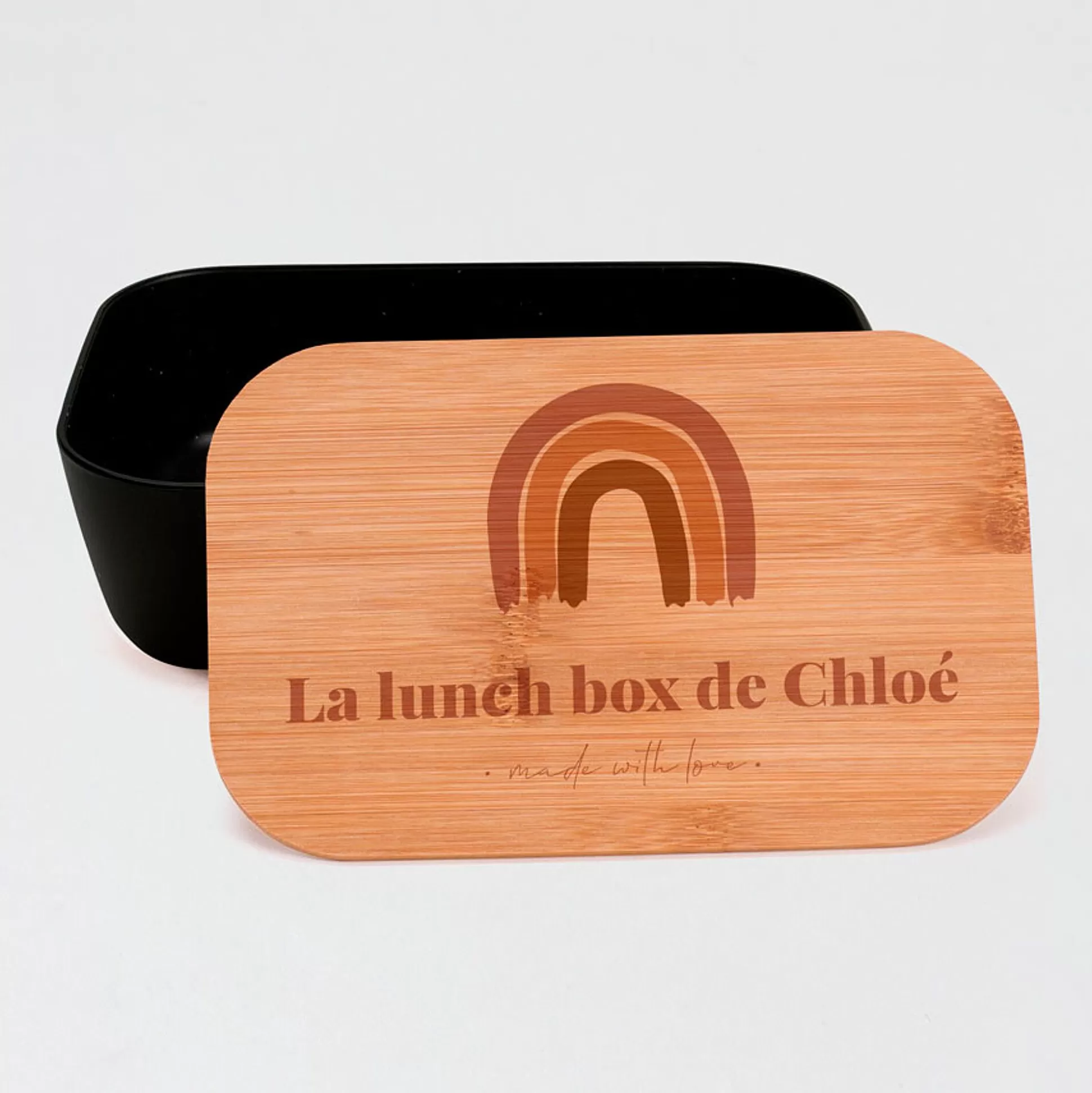 MIJN ONTWERP Brooddozen & Snackdoosjes-Lunch Box Bambou Smart Arc-En-Ciel Magique