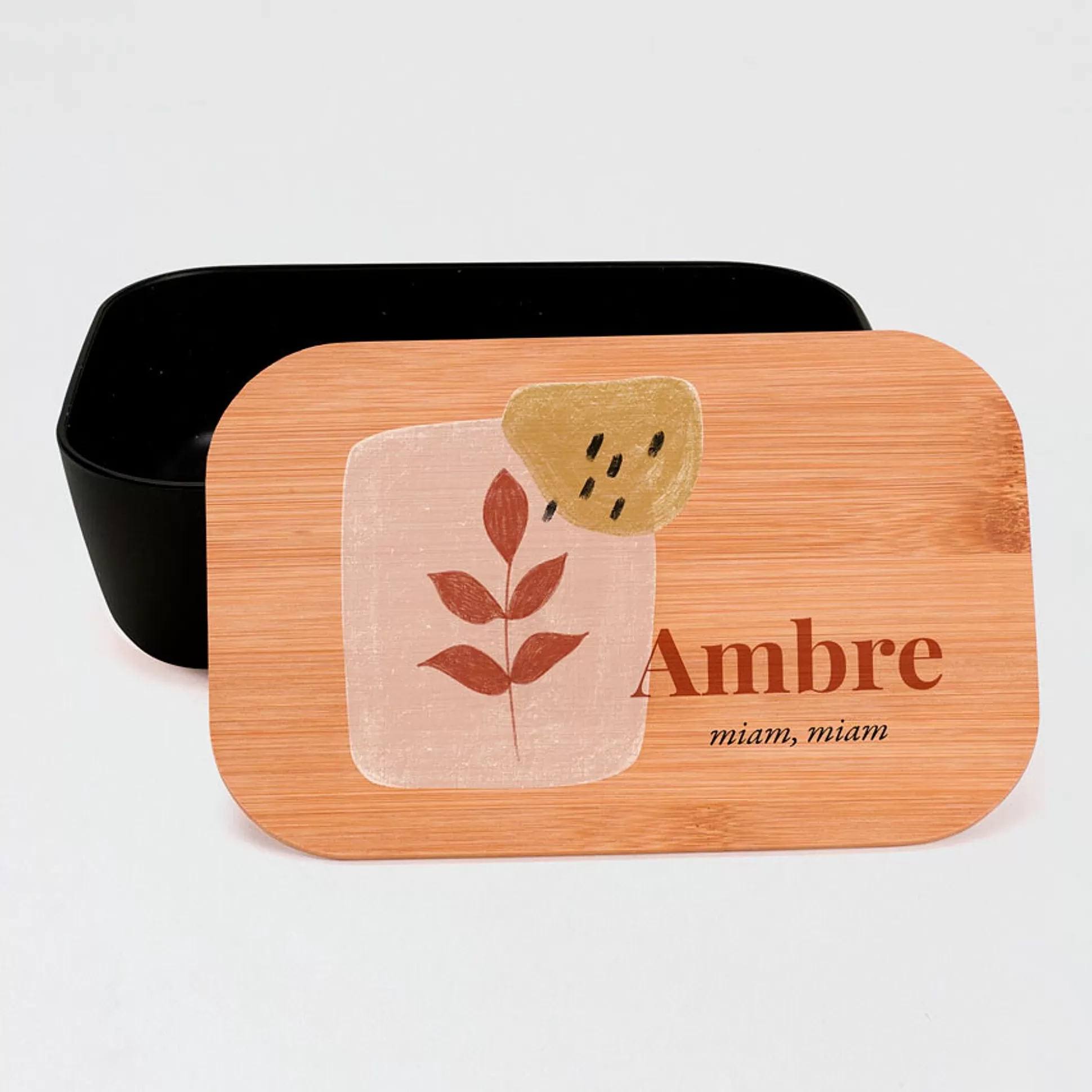 MIJN ONTWERP Brooddozen & Snackdoosjes-Lunch Box Bambou Smart Branche Sous La Pluie