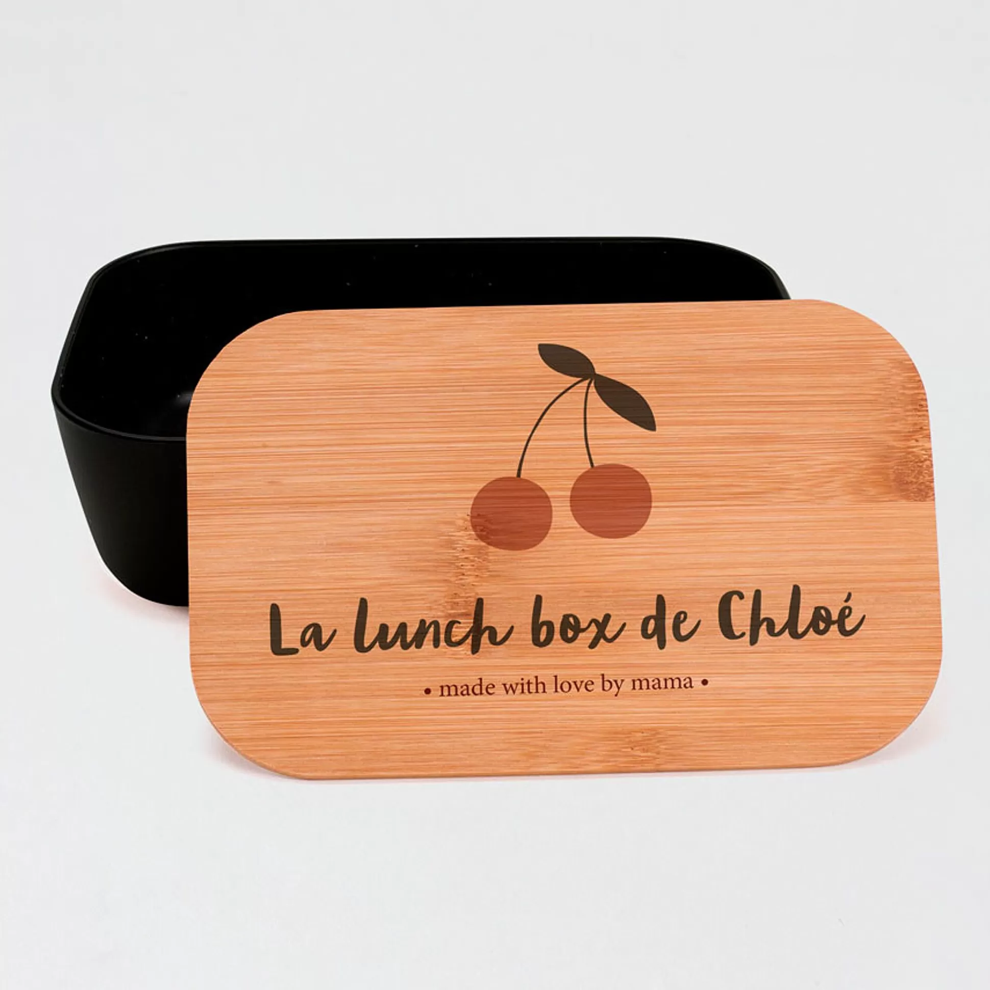 MIJN ONTWERP Brooddozen & Snackdoosjes-Lunch Box Bambou Smart Jolies Cerises