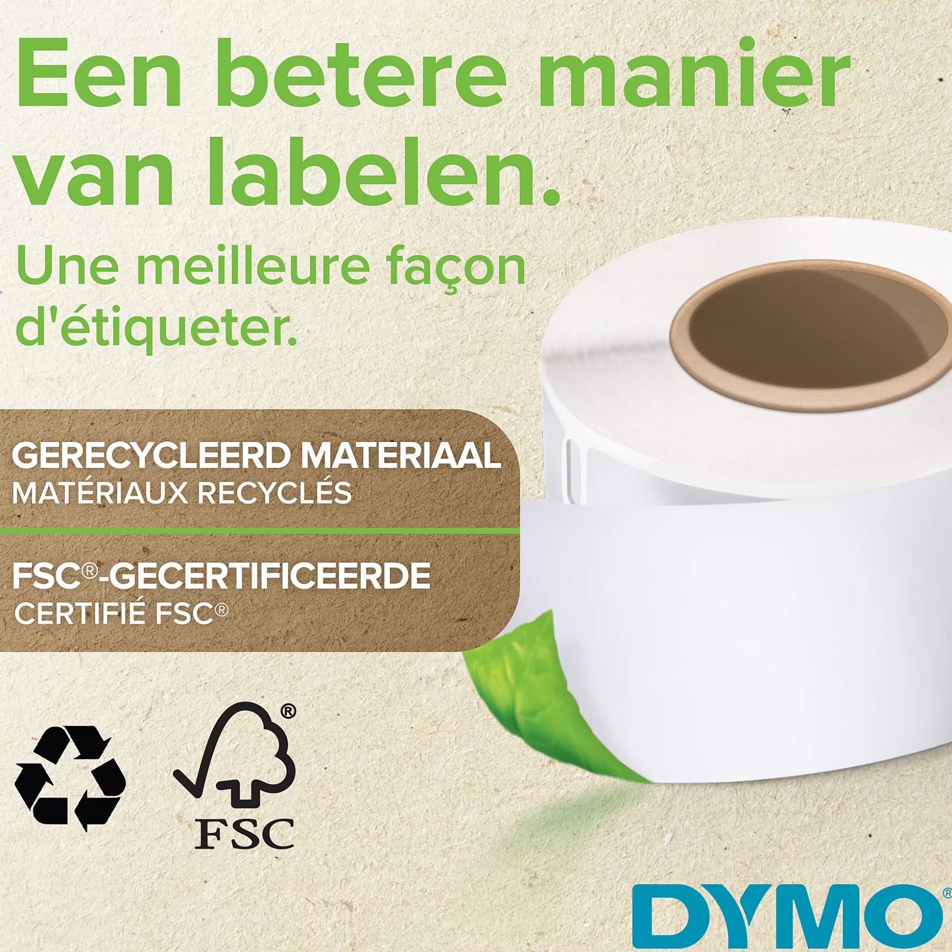 DYMO Labelen & Stempelen-Lw Multifunctionele Etiketten Niet-Permanent 25X13Mm 1000 Stuks 11353