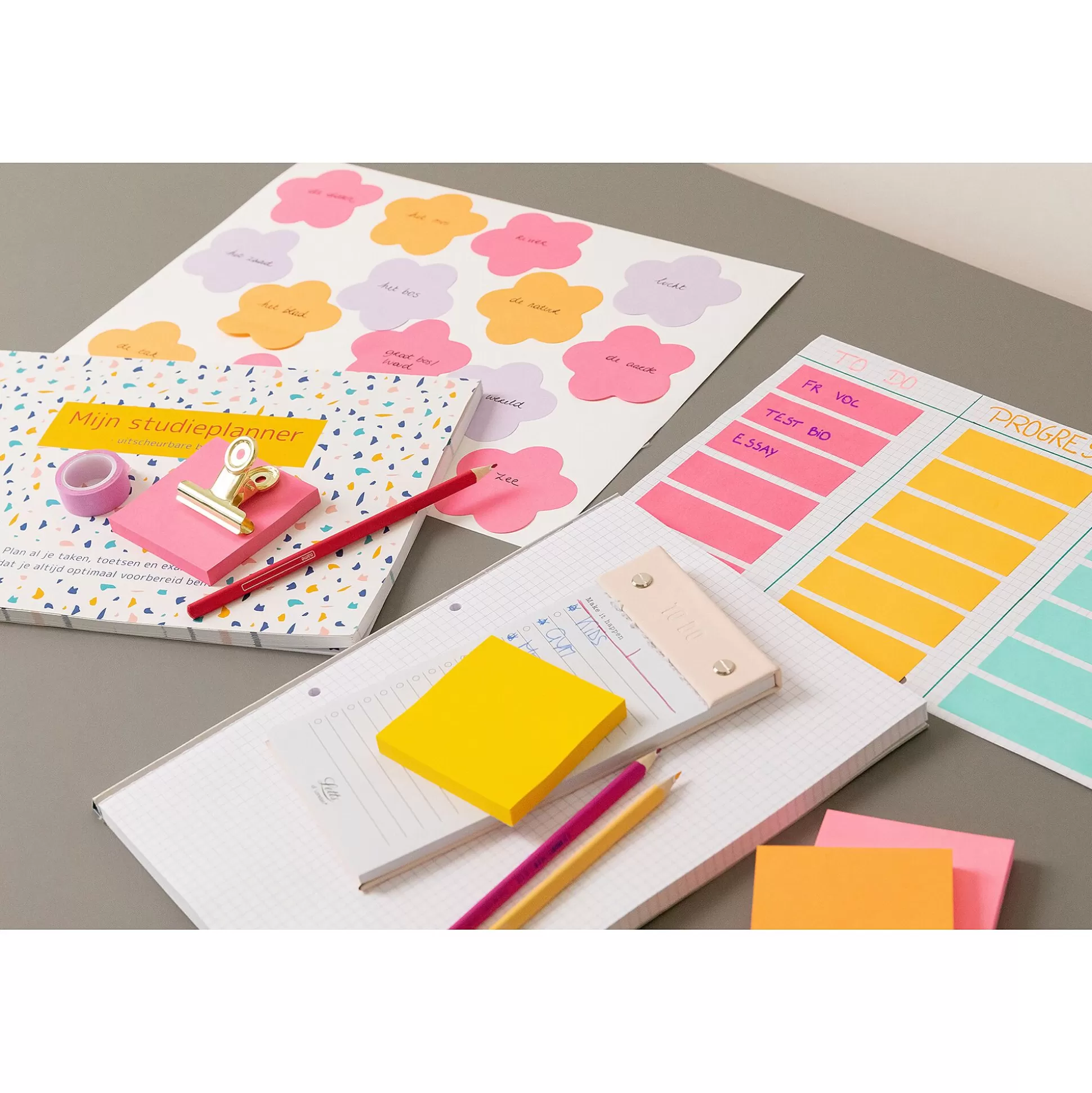 POST-IT Notitieblokken-Markeerstroken 15X50Mm Assortiment 10 X 50 Vellen