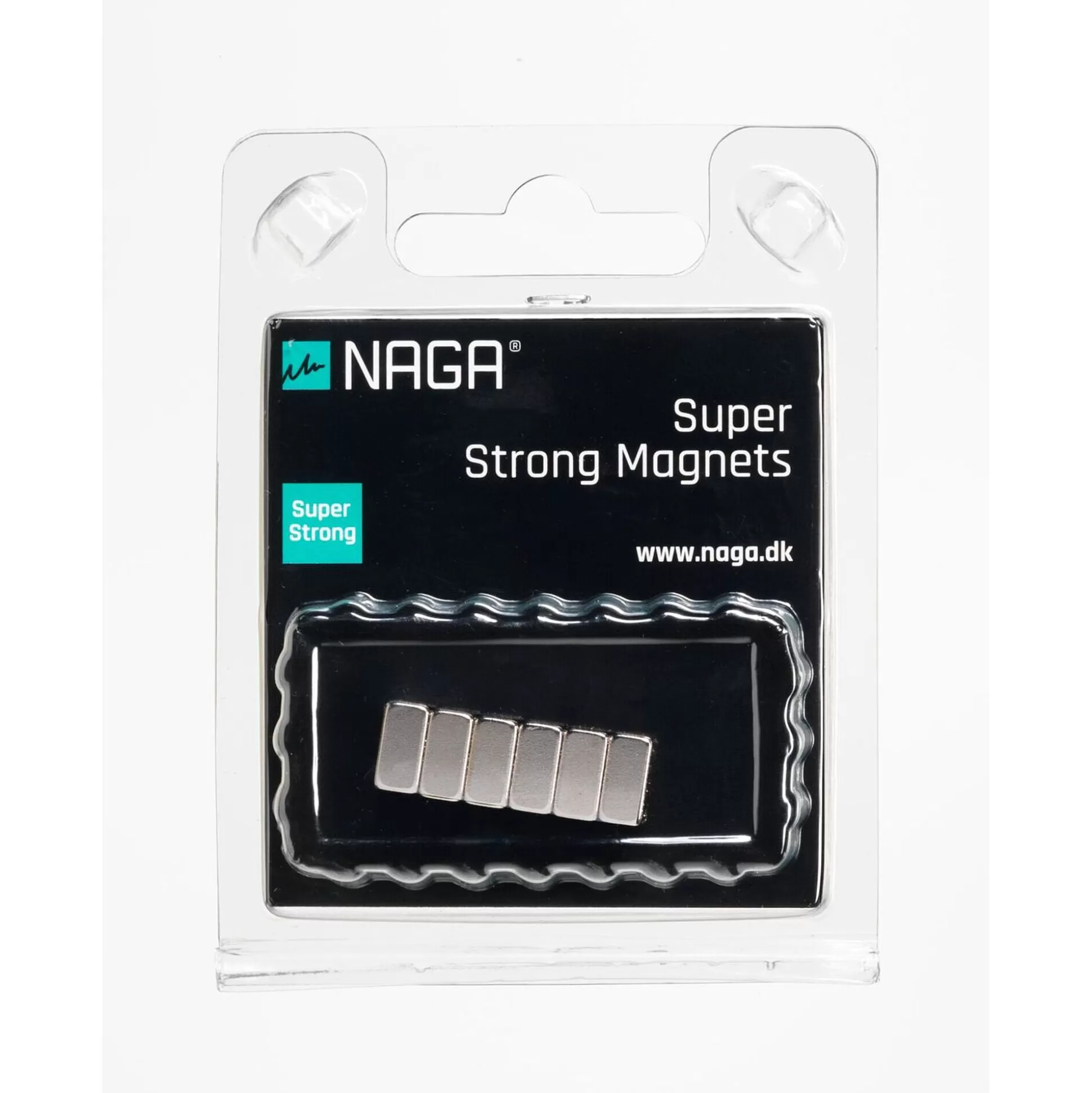 NAGA Klein Presentatiemateriaal- Magneet 1X1X0,5Cm Extra Strong Voor Glasbord 6 Stuks