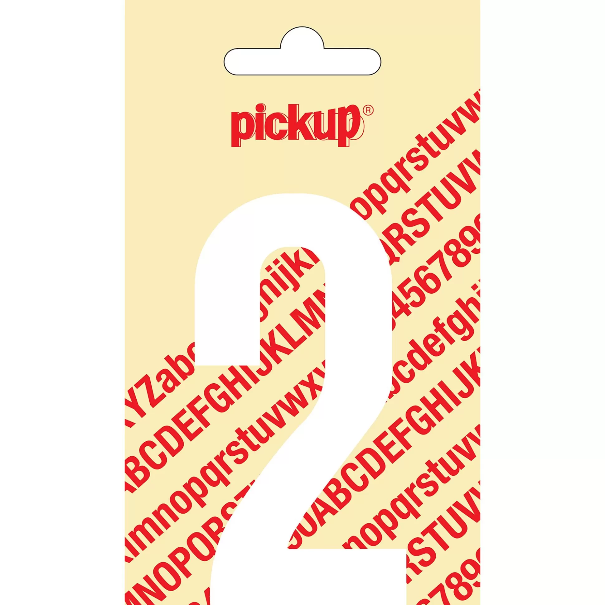 PICKUP Pictogrammen & Promo-Nobel Cijfer 2 Wit 9Cm