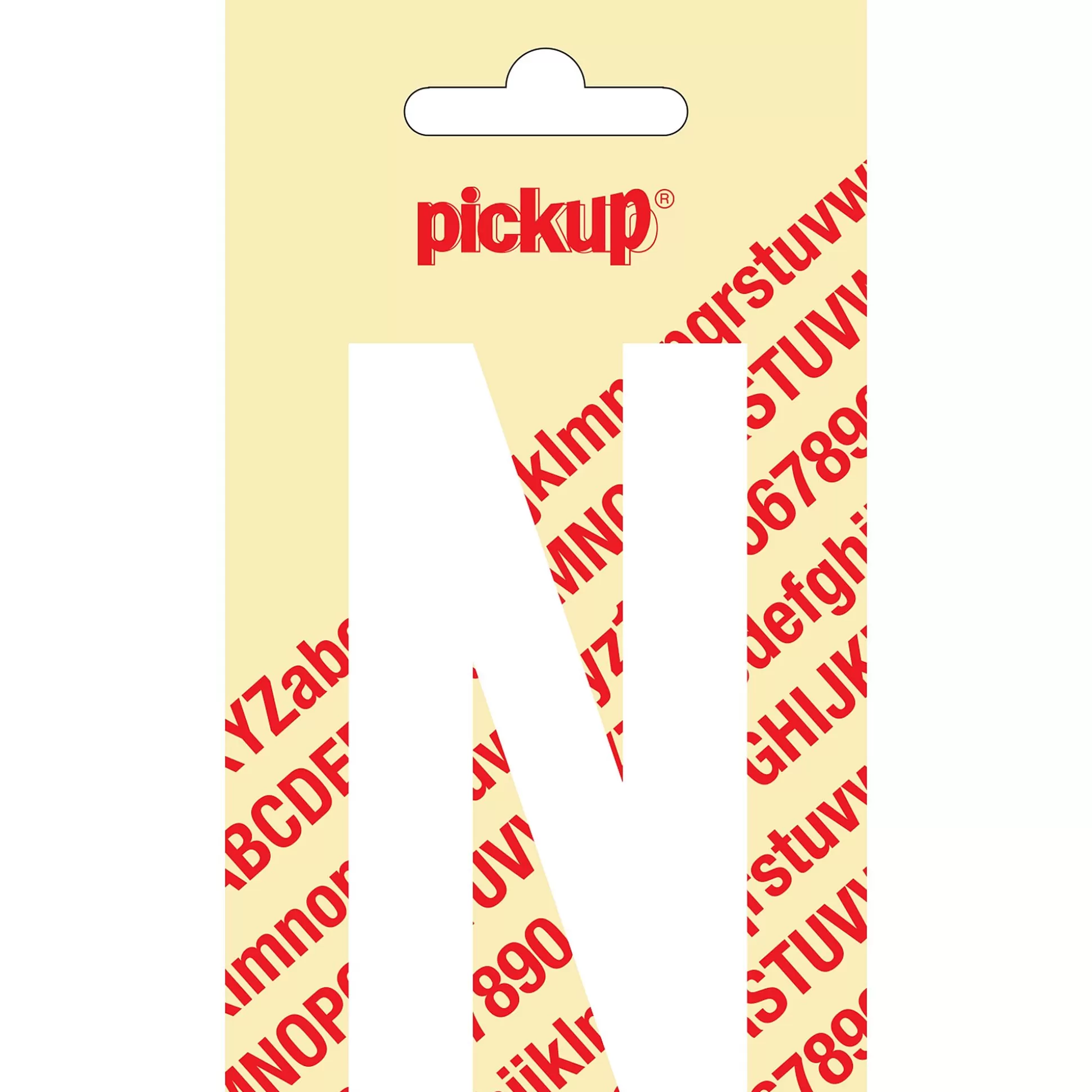 PICKUP Pictogrammen & Promo-Nobel Letter N Wit 9Cm