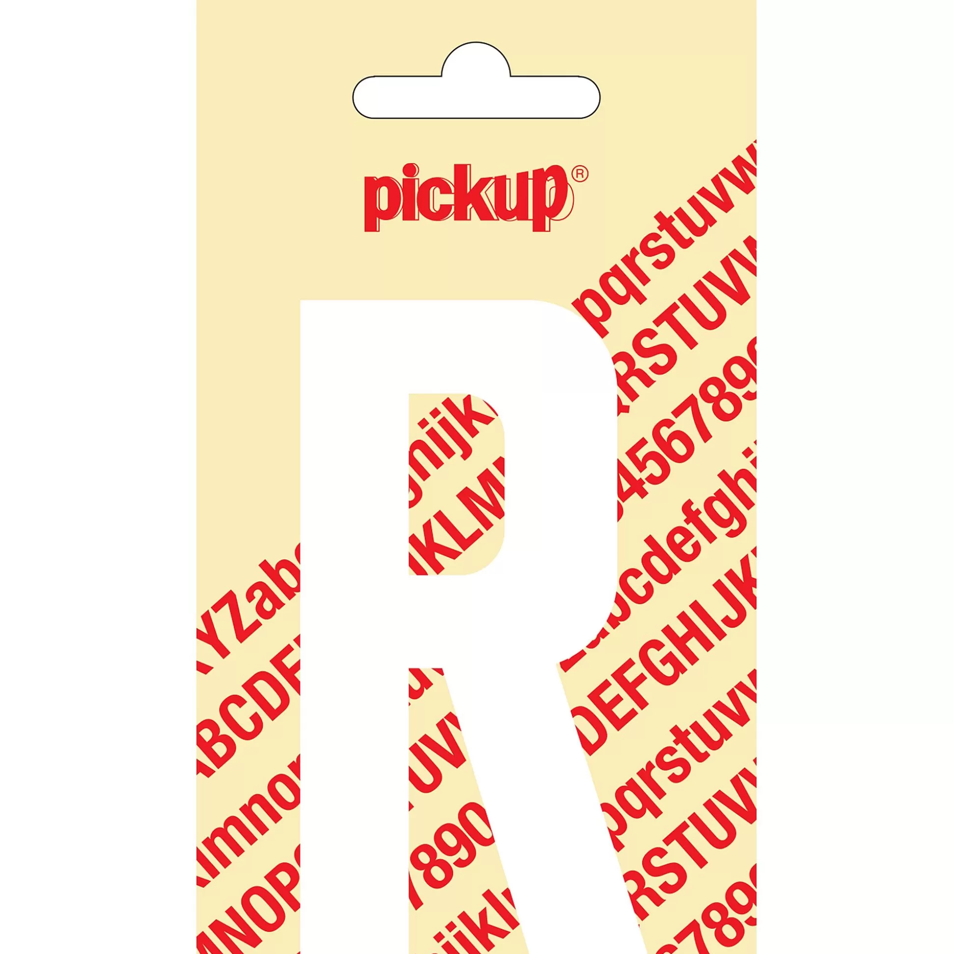 PICKUP Pictogrammen & Promo-Nobel Letter R Wit 9Cm