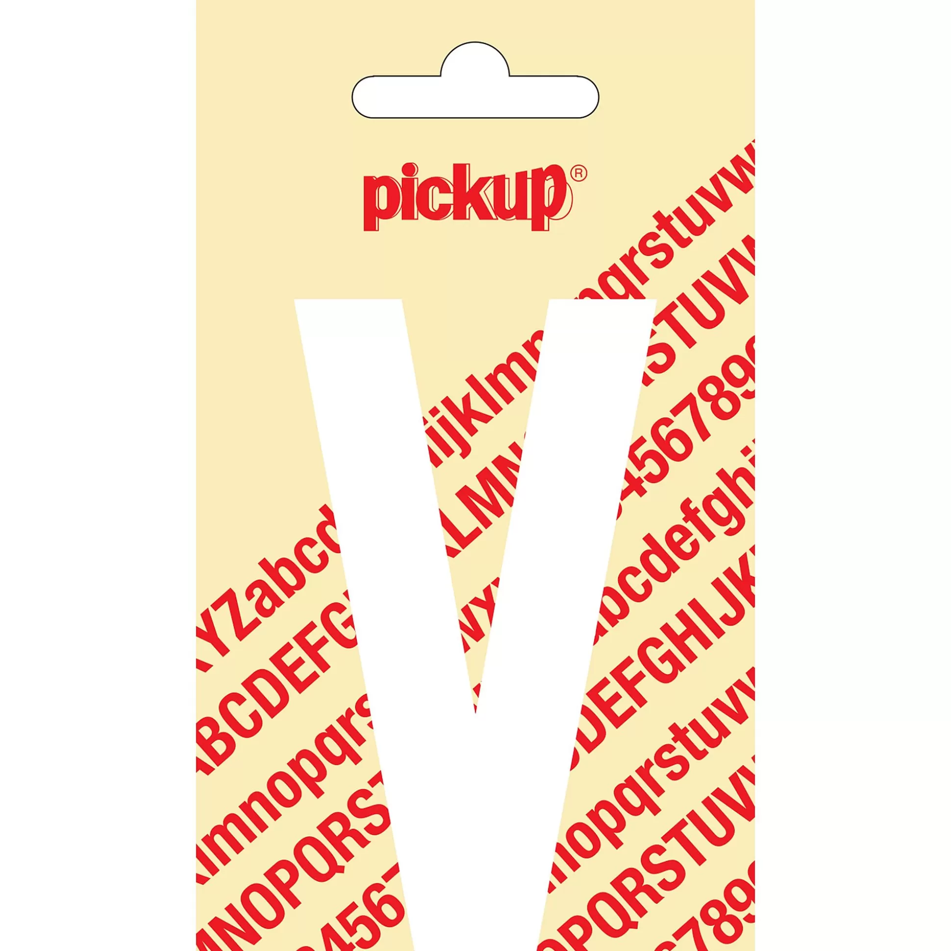 PICKUP Pictogrammen & Promo-Nobel Letter V Wit 9Cm