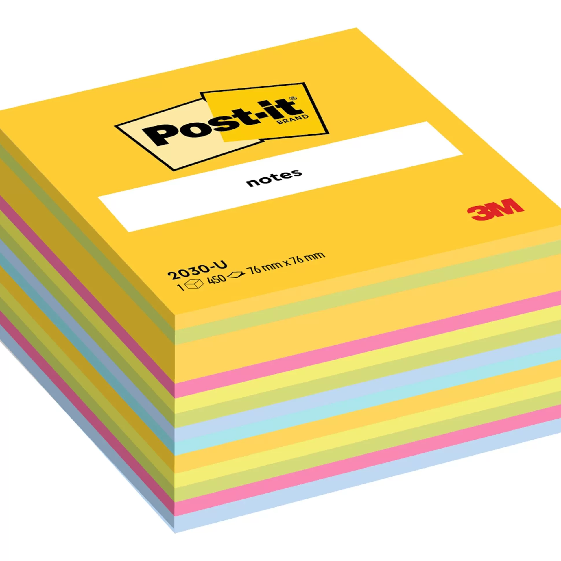 POST-IT Notitieblokken-Notes 76X76Mm Multicolor Kubus 450 Vellen