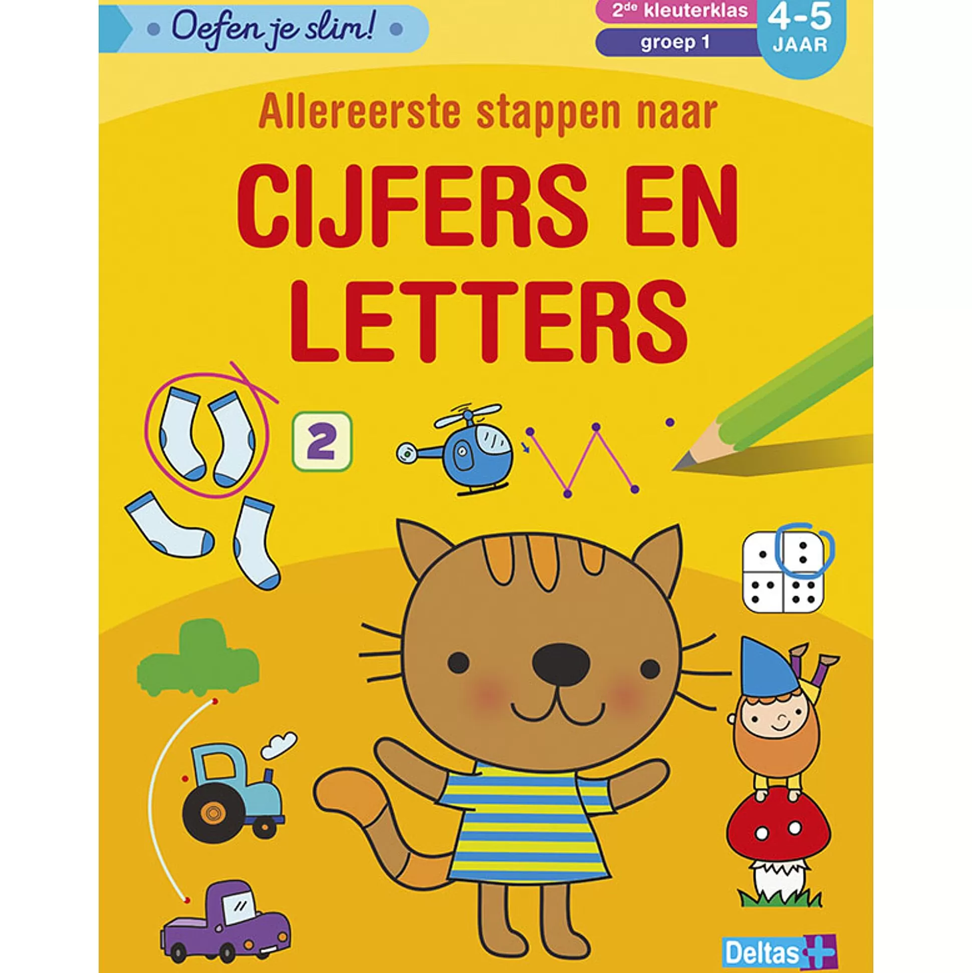 * Educatieve Boekjes-Oefen Je Slim: Allereerste Stappen Naar Cijfers En Letters