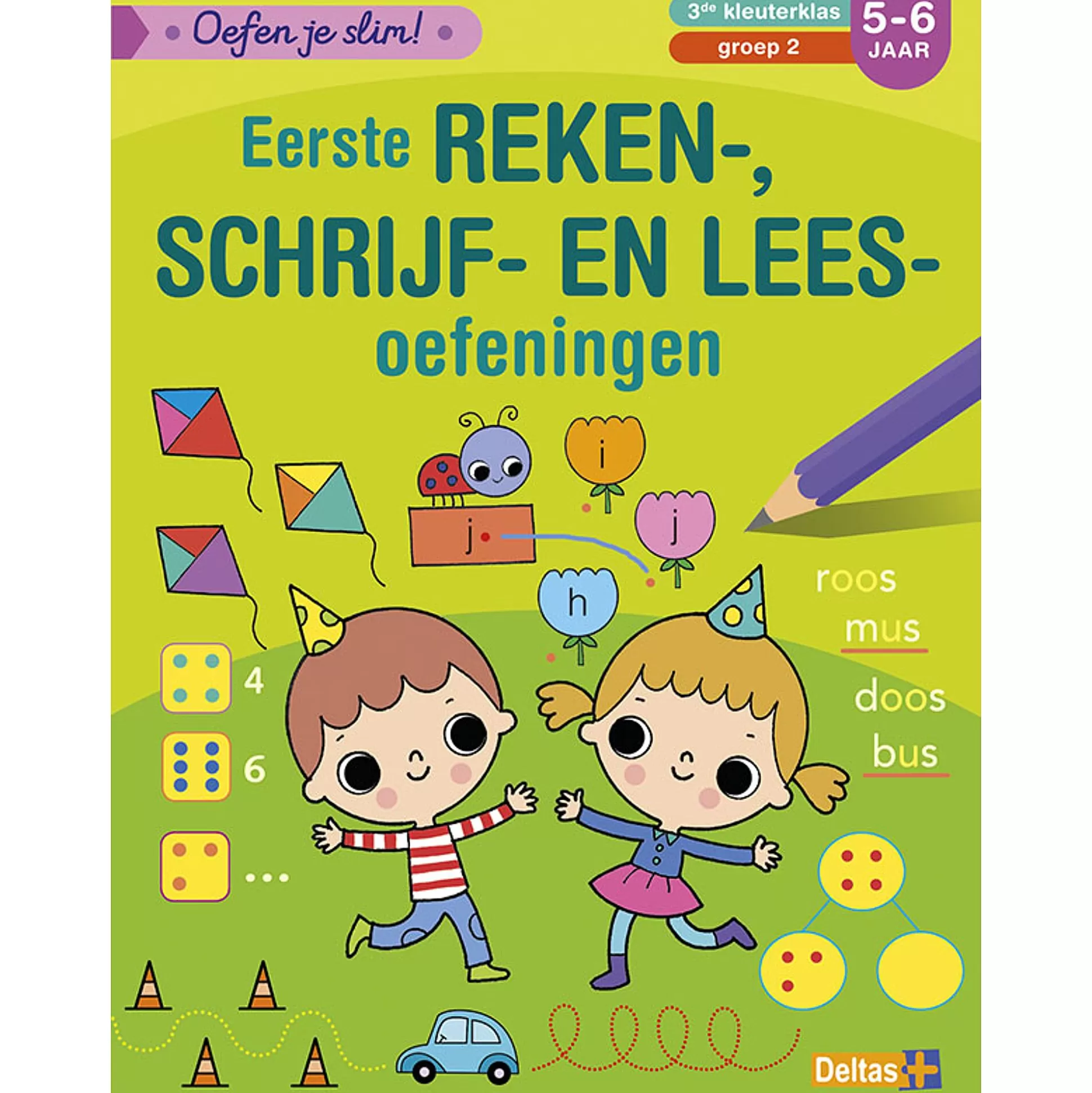 * Educatieve Boekjes-Oefen Je Slim: Eerste Reken-, Schrijf- En Lees- Oefeningen