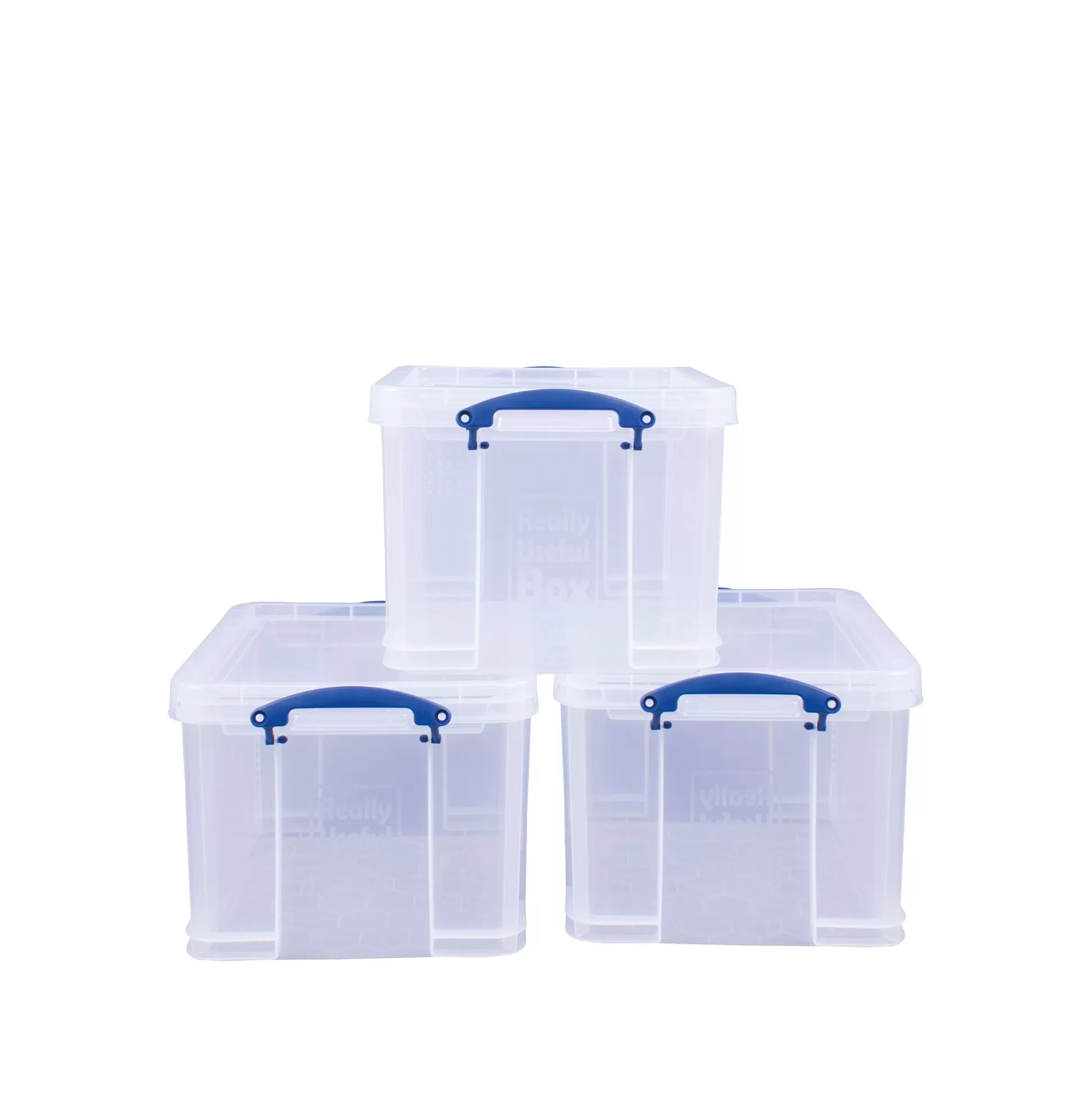 REALLY USEFUL BOX Opbergen-Opbergdoos 35L Transparant - Promopack 3 Stuks