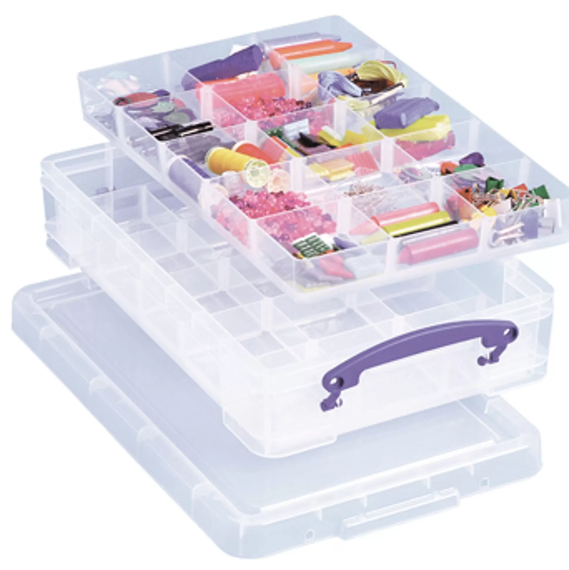 REALLY USEFUL BOX Opbergen-Opbergdoos Met 30 Verdelingen 4L Transparant