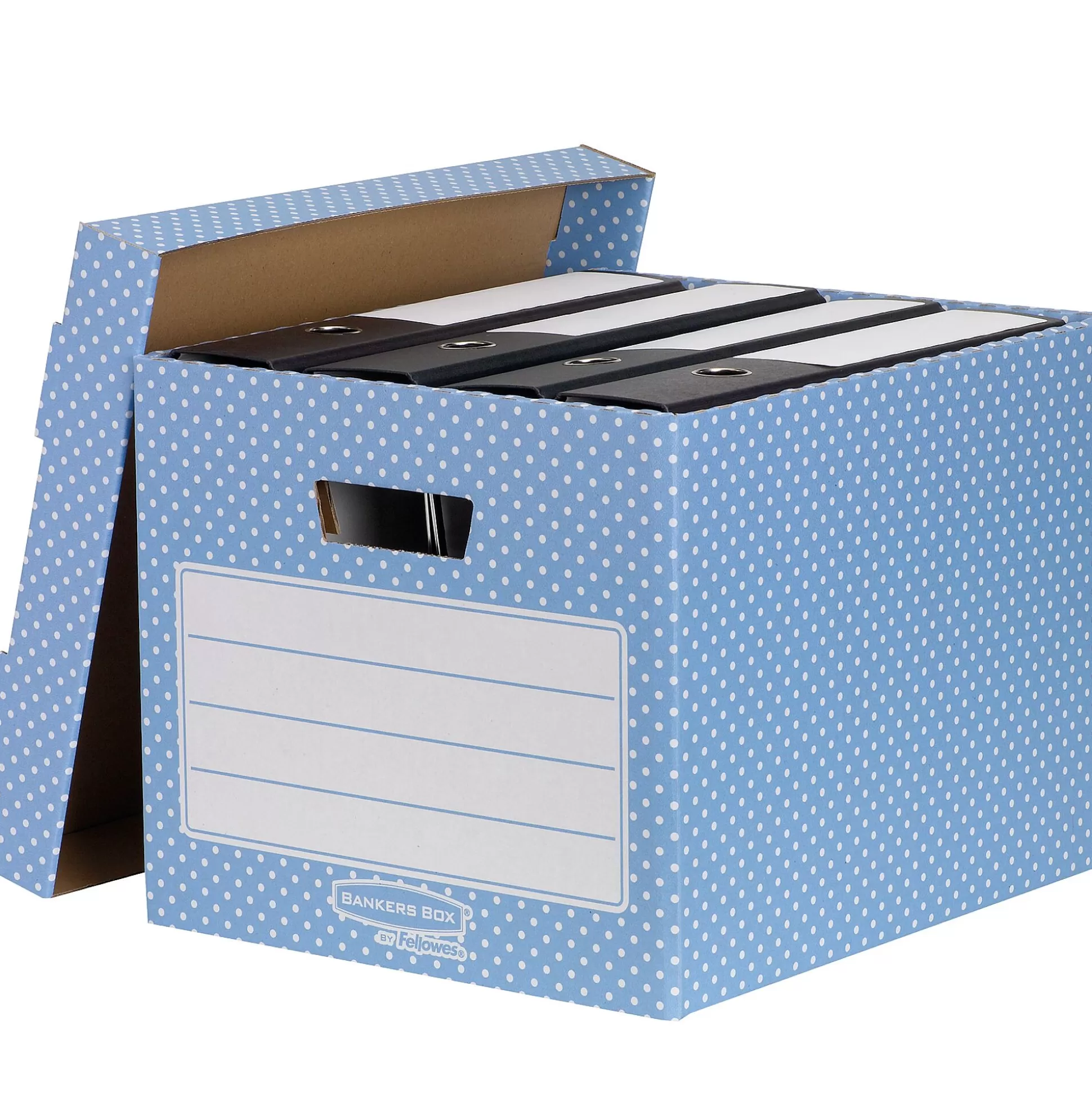 FELLOWES Klasseren-Opbergdoos Style Standaard 390 X 333 X 285 Mm Blauw/Wit 2 Stuks