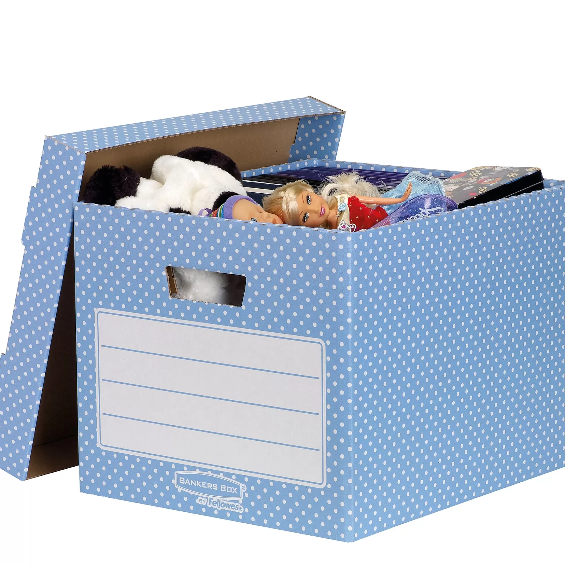FELLOWES Klasseren-Opbergdoos Style Standaard 390 X 333 X 285 Mm Blauw/Wit 2 Stuks