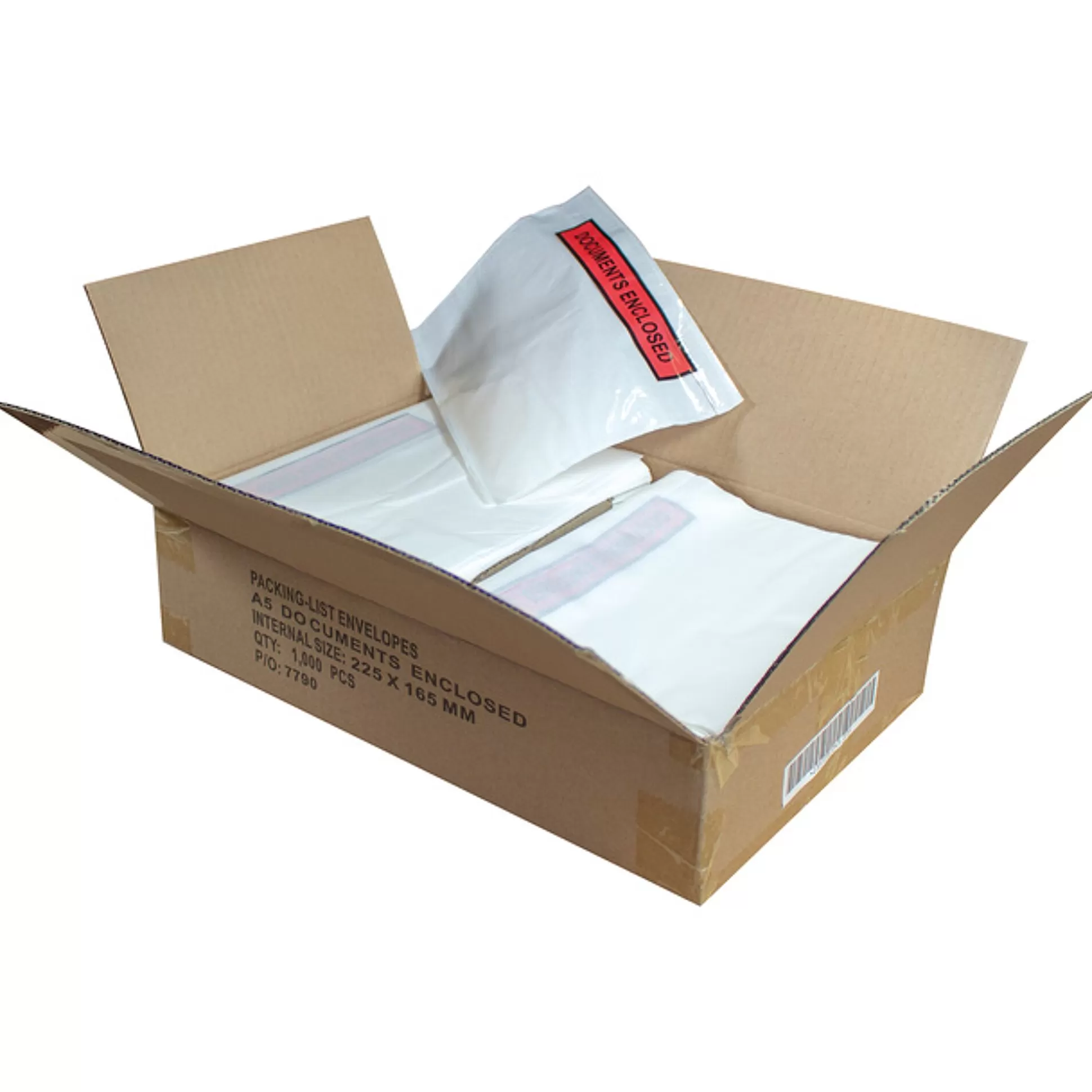 * Enveloppen & Postzegels-Packing List Enveloppen "Documents Enclosed" A5 100 Stuks