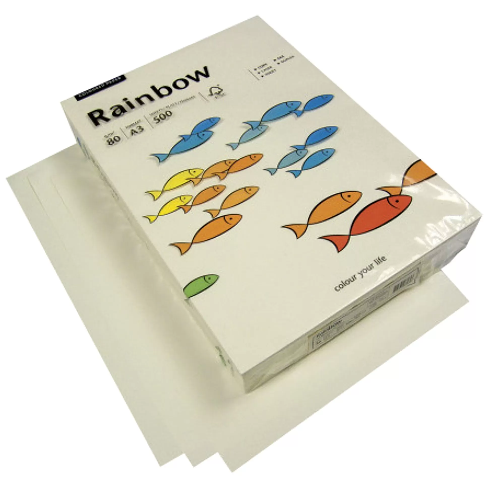 RAINBOW Printpapier-Papier Cr Me A3 80G/M 500 Vellen