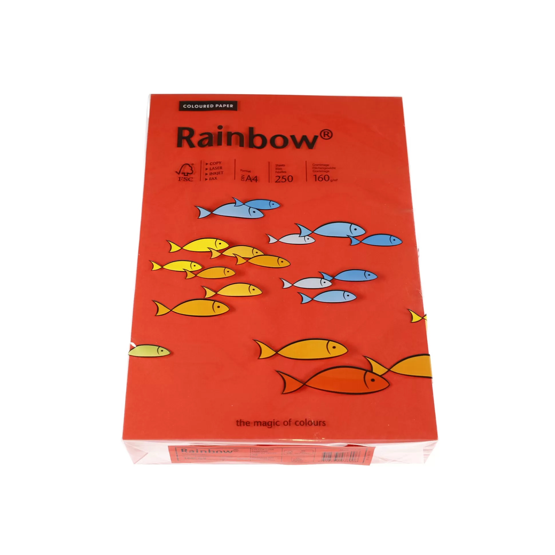 RAINBOW Printpapier-Papier Dieprood A4 160G/M 250 Vellen