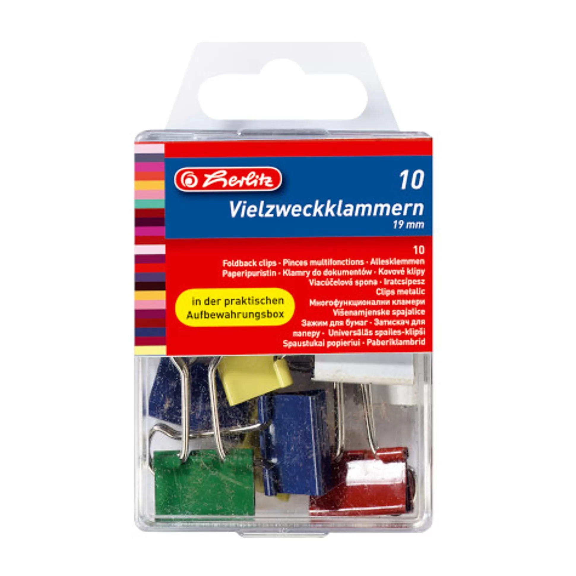 HERLITZ Perforeren, Nieten & Klemmen-Papierklemmen 1,9Cm 10 Stuks