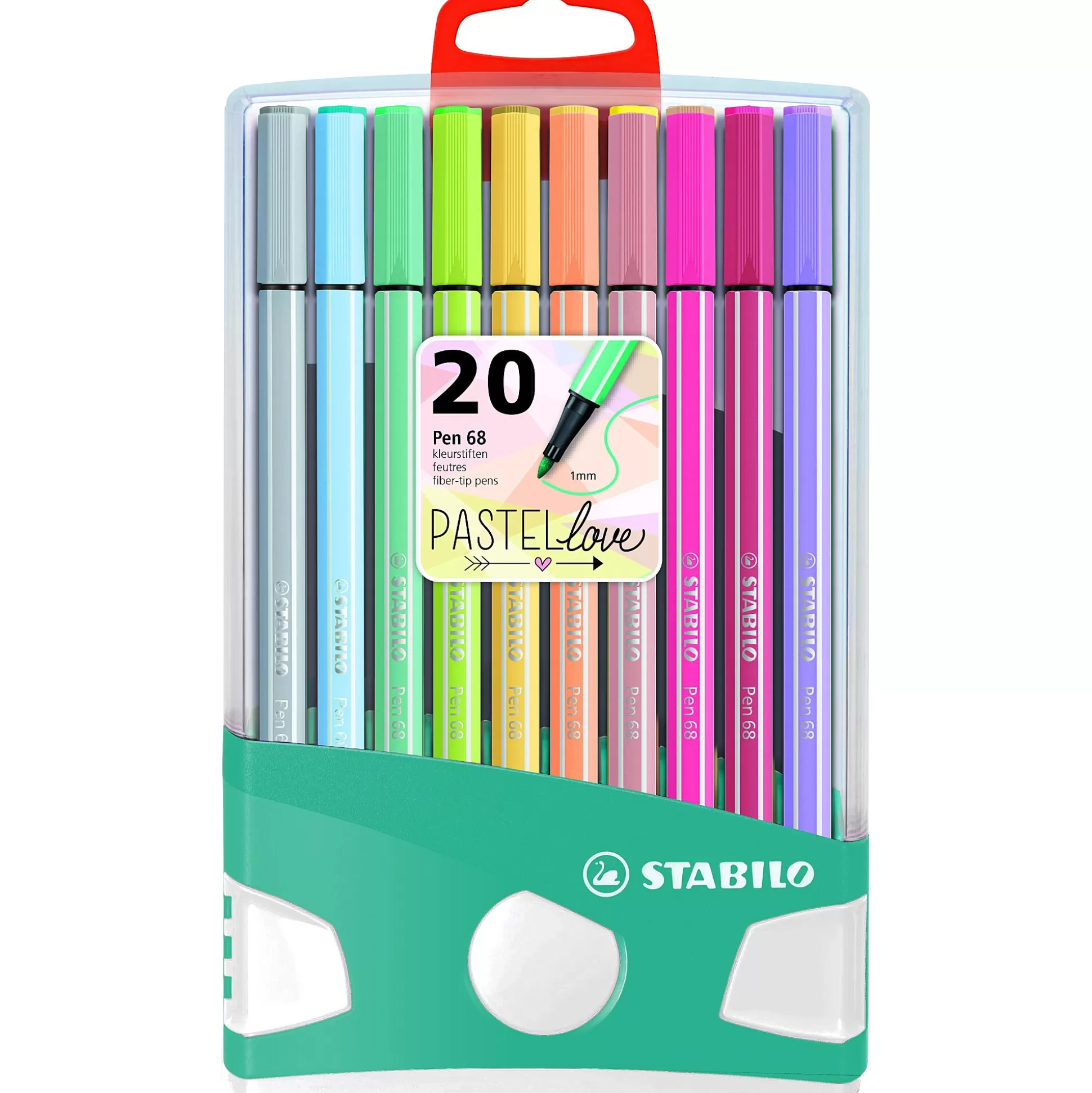 STABILO Stiften-Pen 68 Viltstift Wallet 20 Stuks