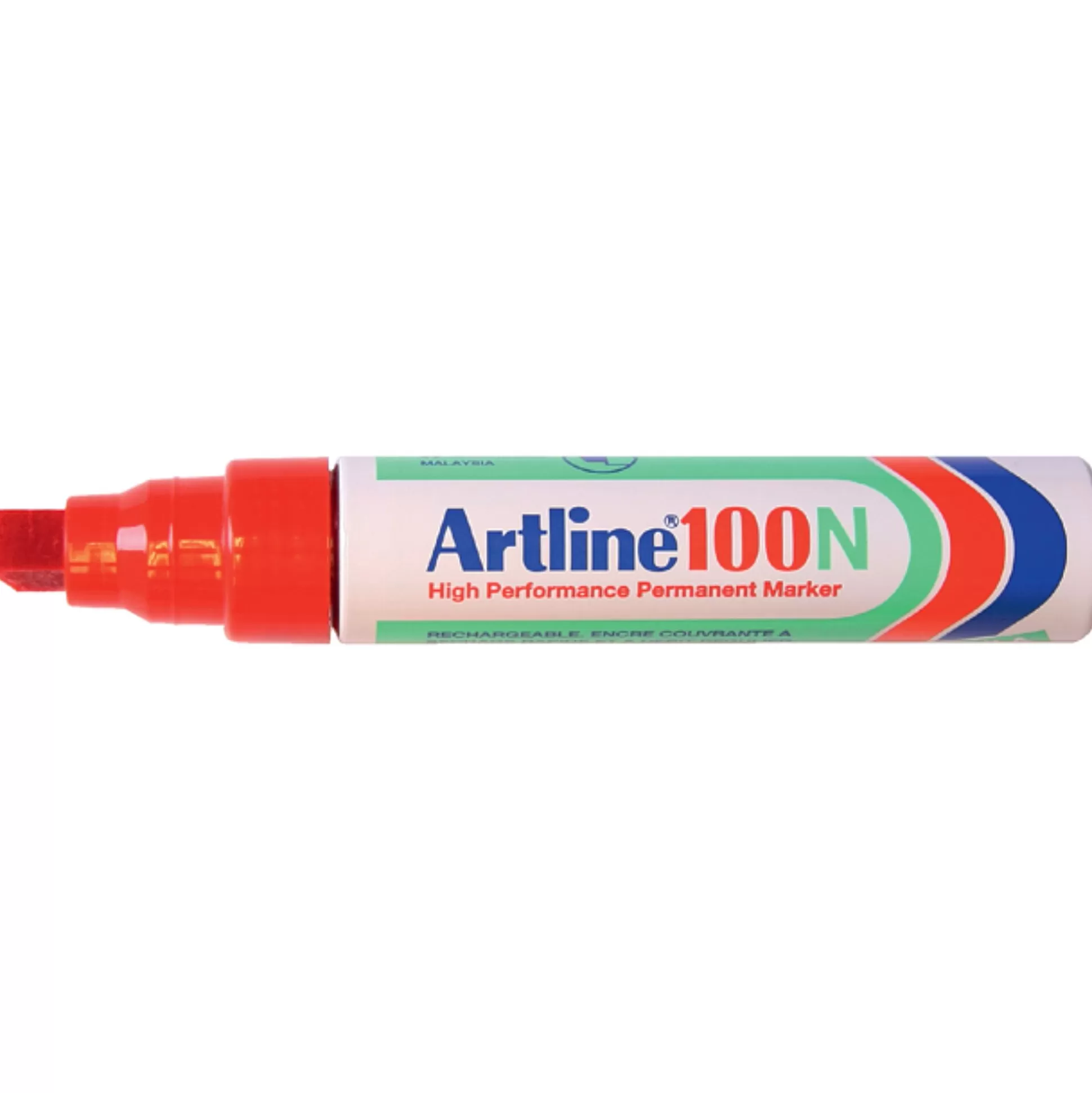 ARTLINE Stiften-Permanentmarker 100 Rood Schuine Punt 7,5-12Mm 1 Stuk