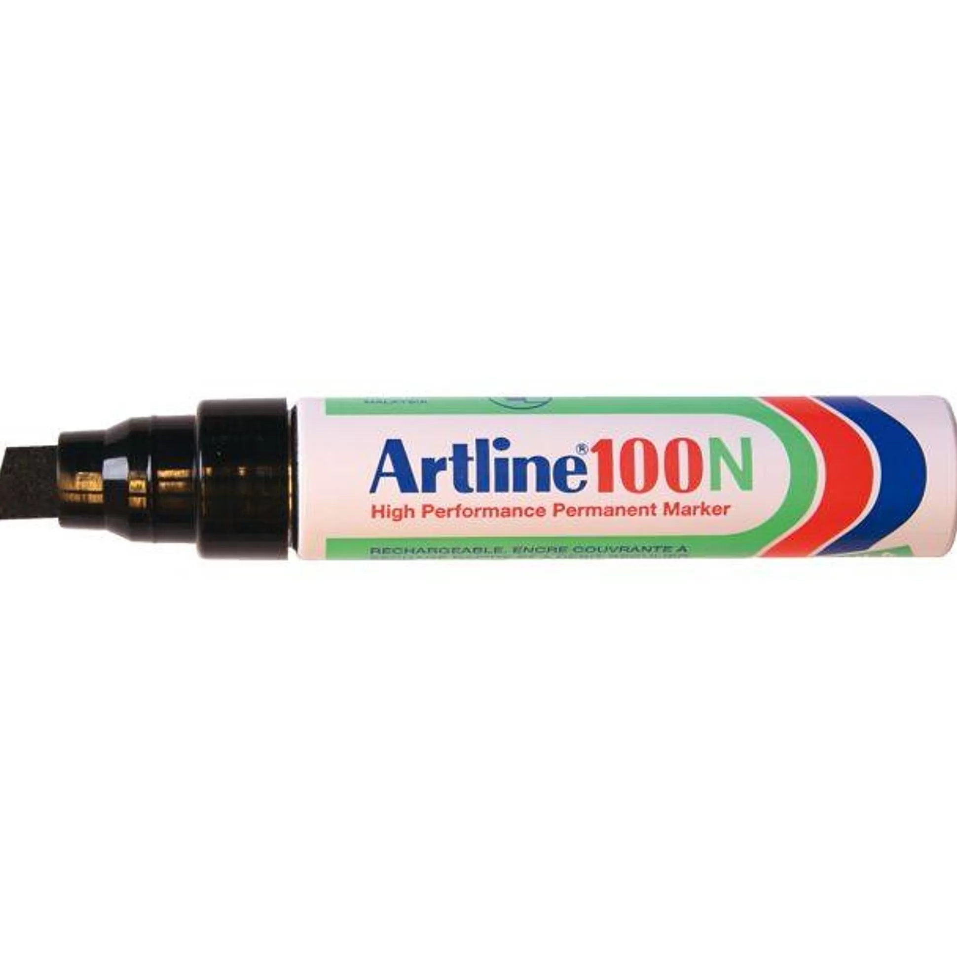 ARTLINE Stiften-Permanentmarker 100 Zwart Schuine Punt 7,5-12Mm 1 Stuk