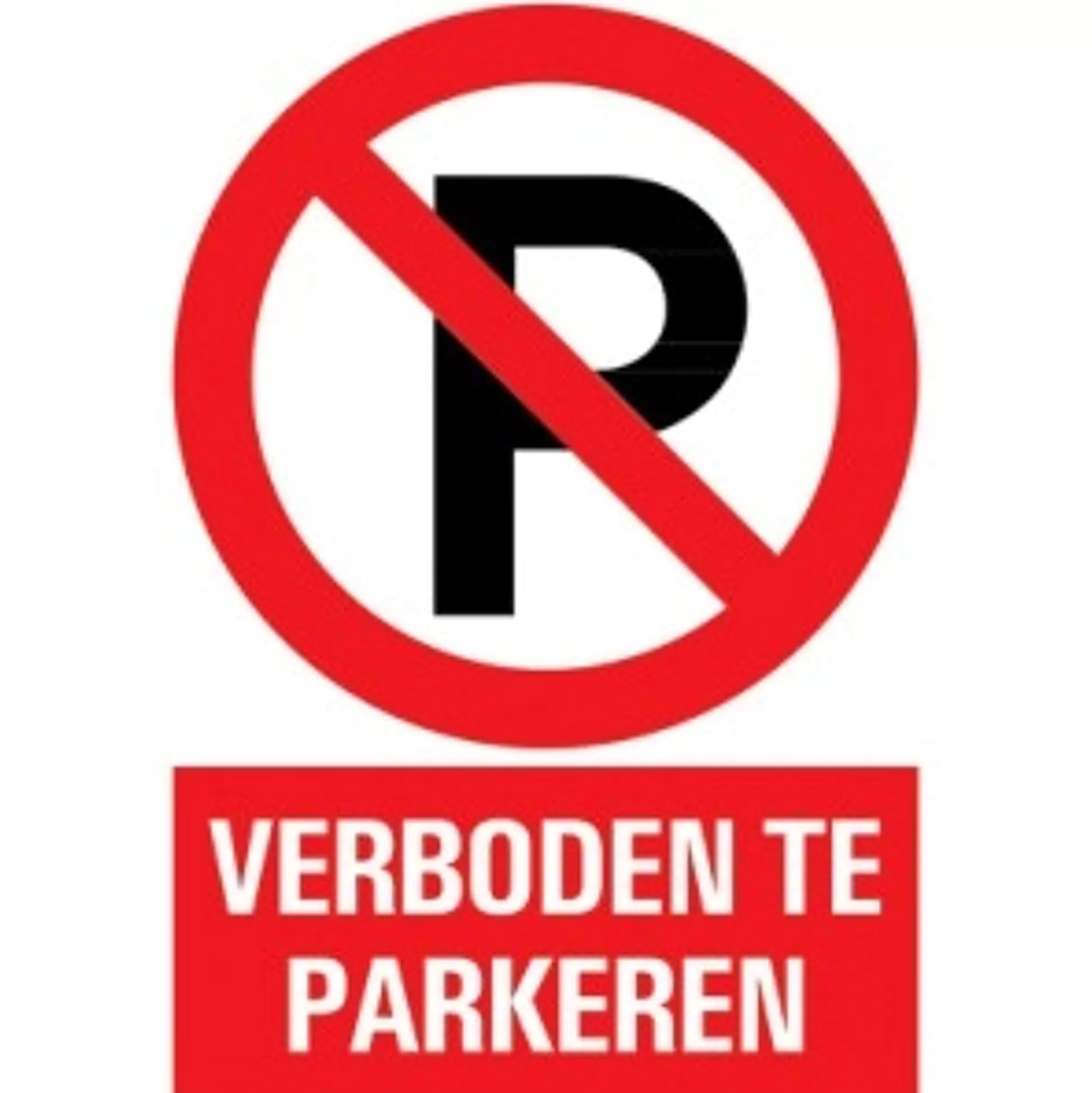 PICKUP Pictogrammen & Promo-Picto Vinyl "Verboden Te Parkeren" 23X33Cm