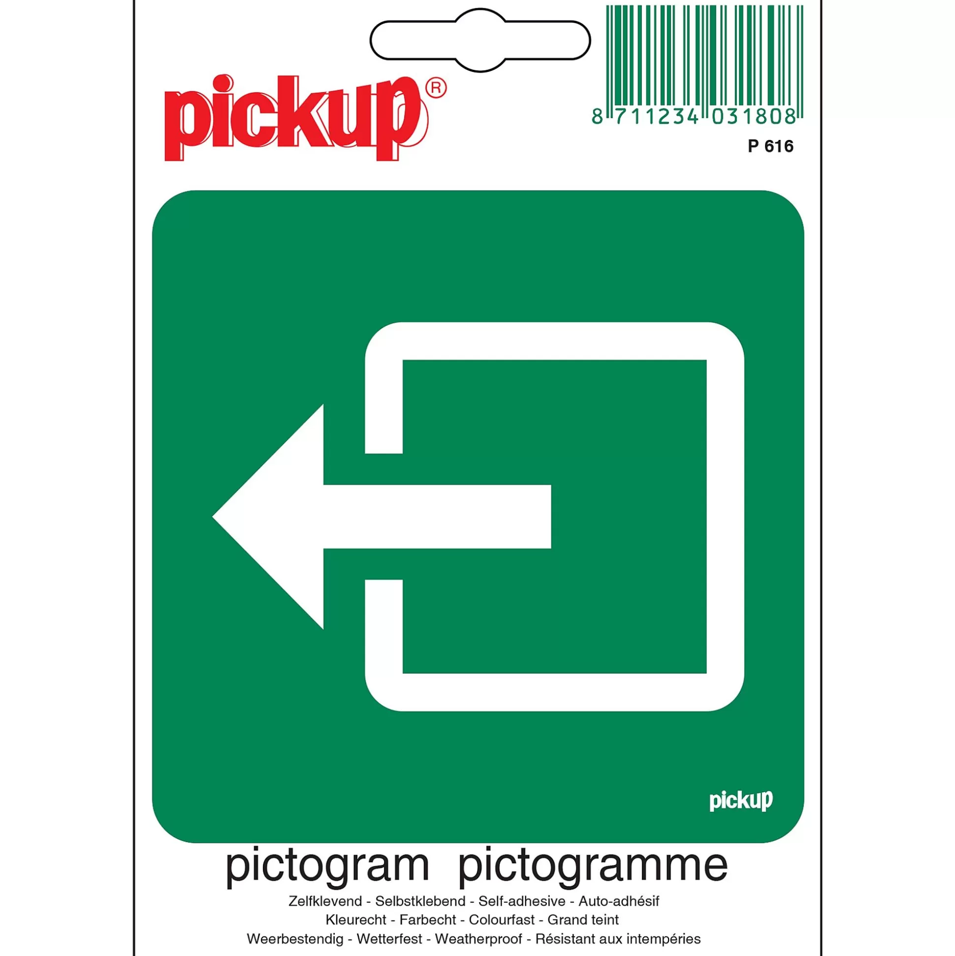 PICKUP Pictogrammen & Promo-Pictogram Nooduitgang 10X10Cm