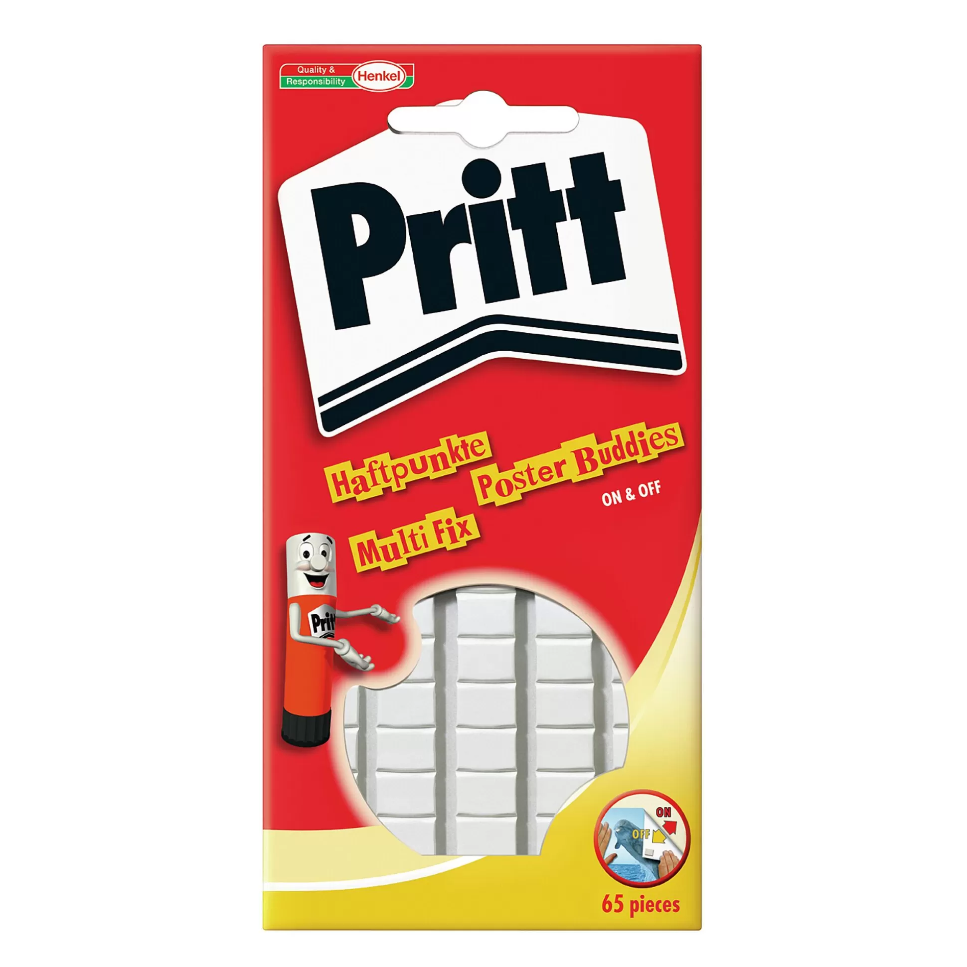 PRITT Klein Bureaumateriaal-Poster Buddies Herbruikbaar 55 Stuks