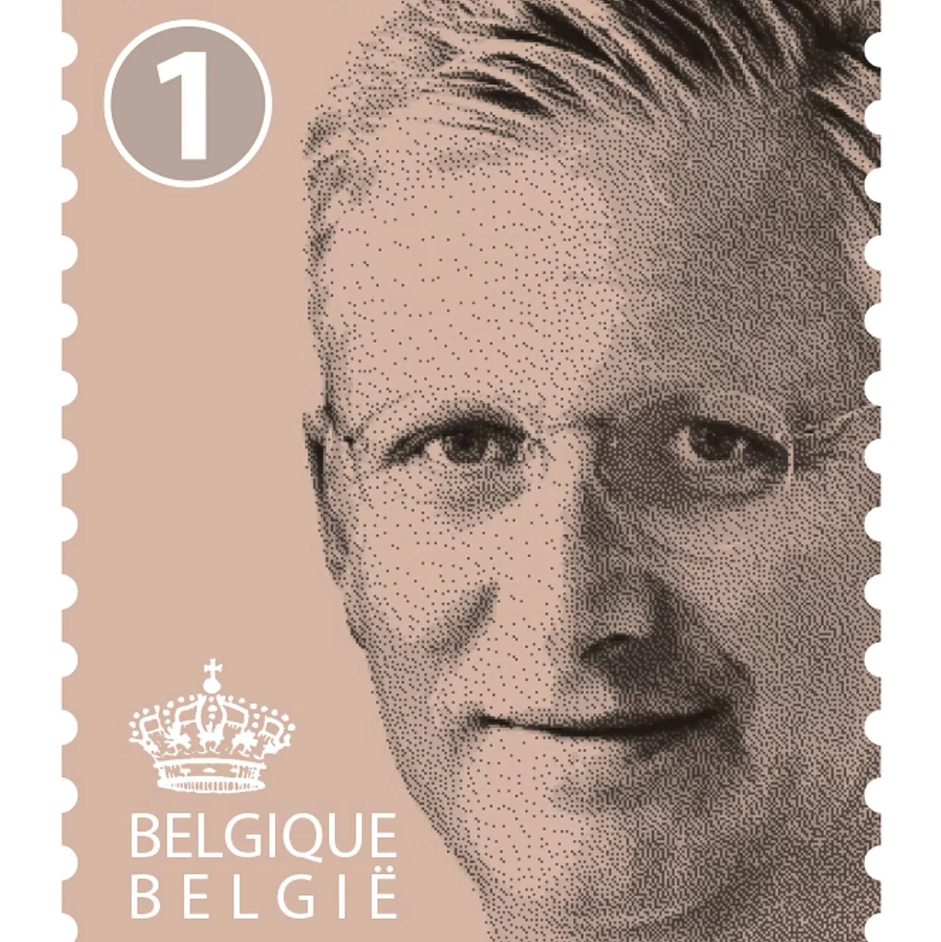 BPOST Enveloppen & Postzegels-Postzegel Nationaal Tarief Non Prior Koning Filip 10 Stuks