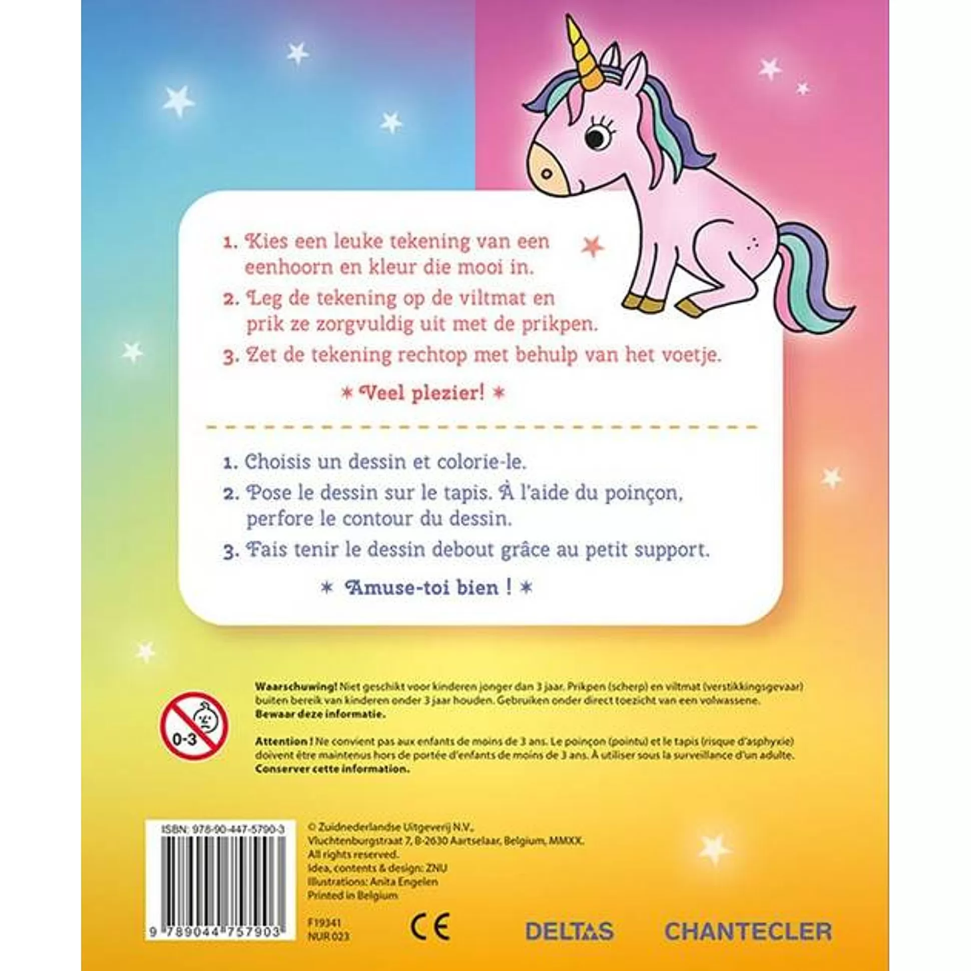 * Kleurboeken-Prikblok Unicorn