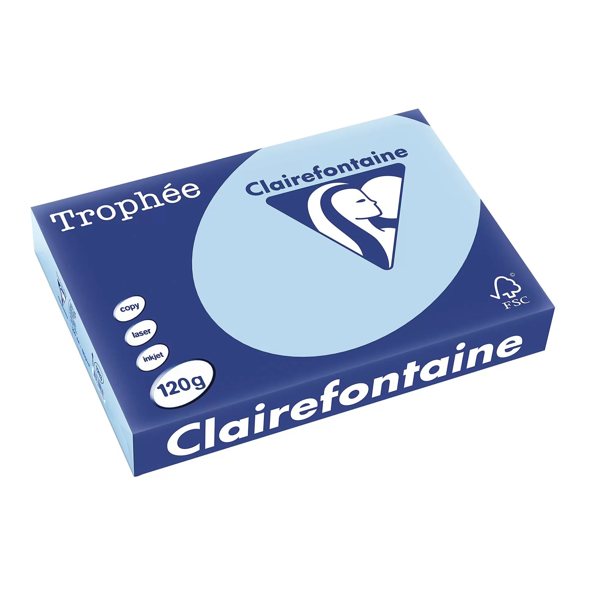 CLAIREFONTAINE Printpapier-Printpapier Blauw 120G/M A4 Troph E 250 Vellen