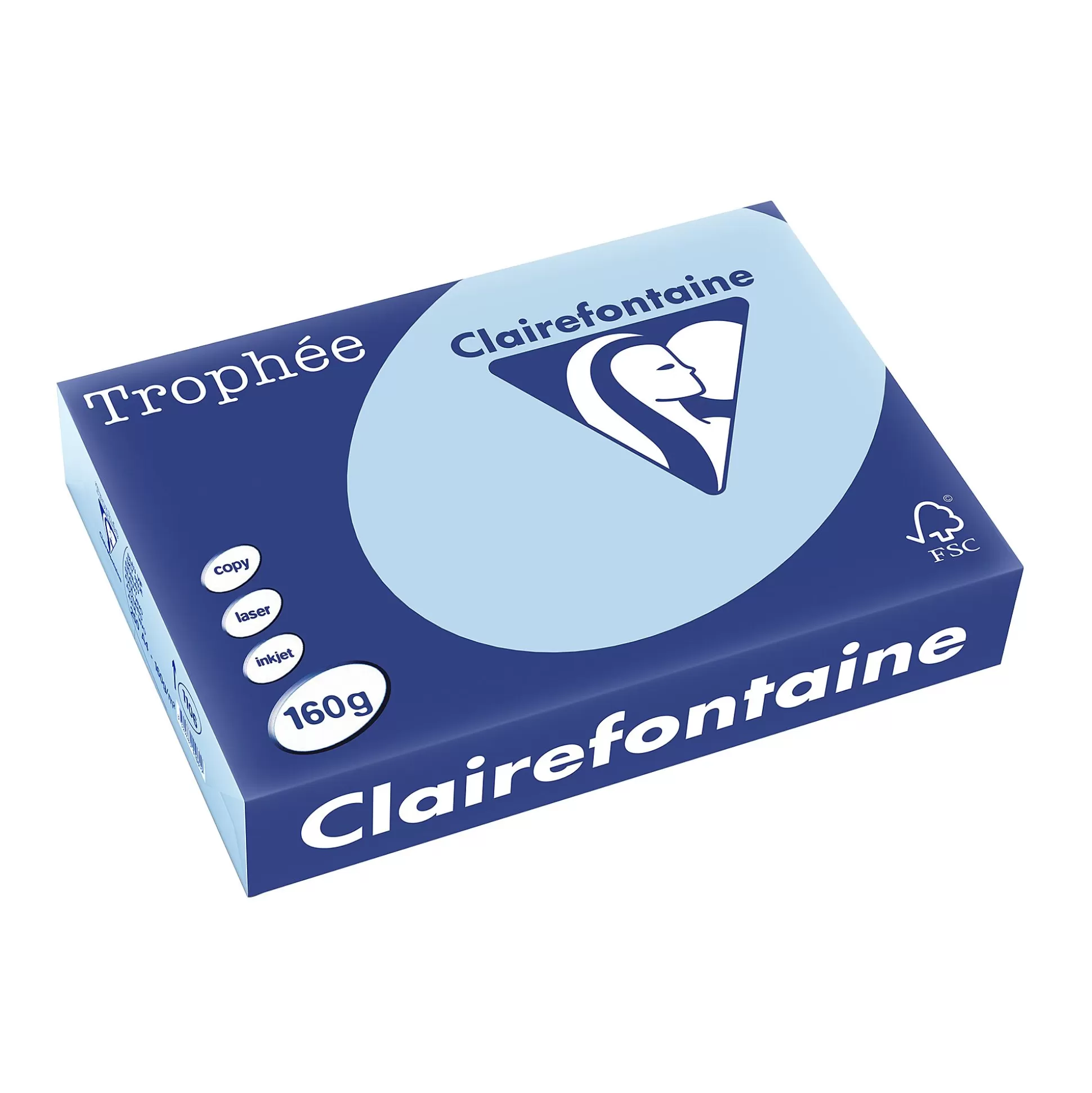 CLAIREFONTAINE Printpapier-Printpapier Blauw 160G/M A4 Troph E 250 Vellen