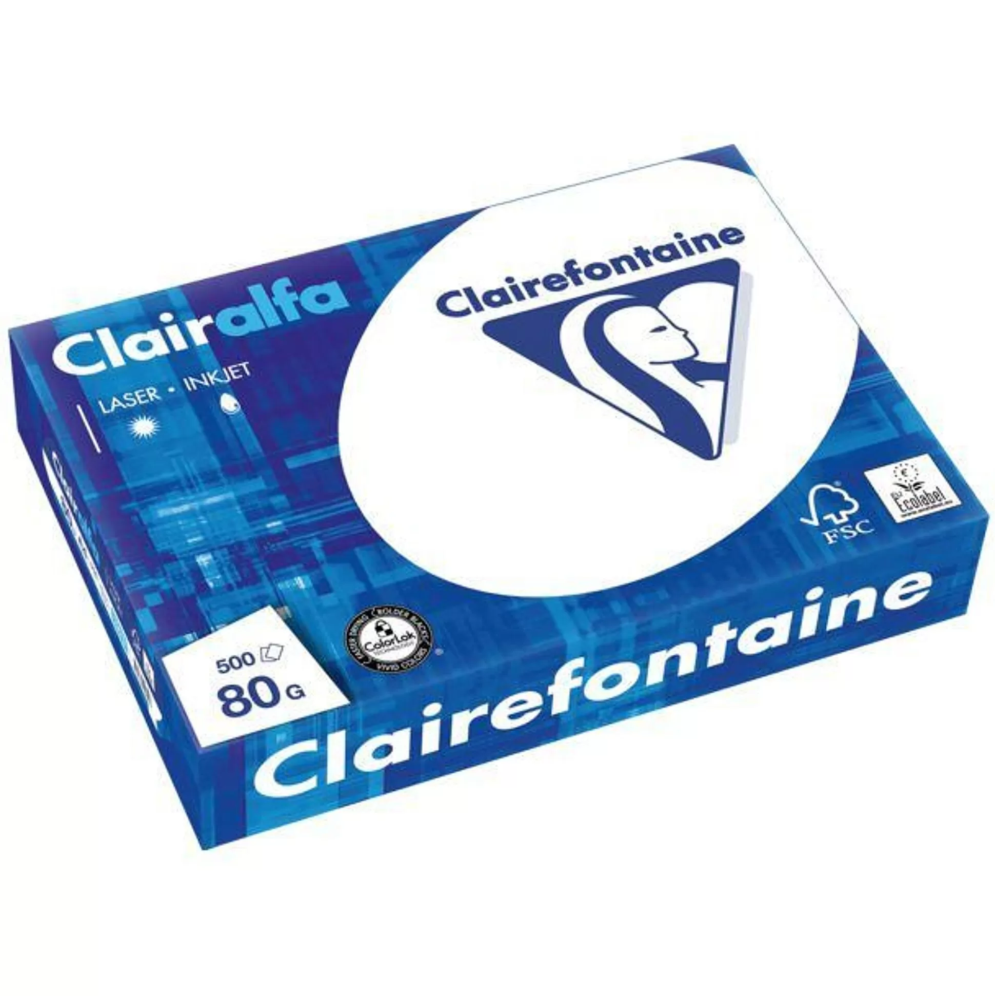 CLAIREFONTAINE Printpapier-Printpapier Clairalfa A4 80G/M Wit 500 Vellen