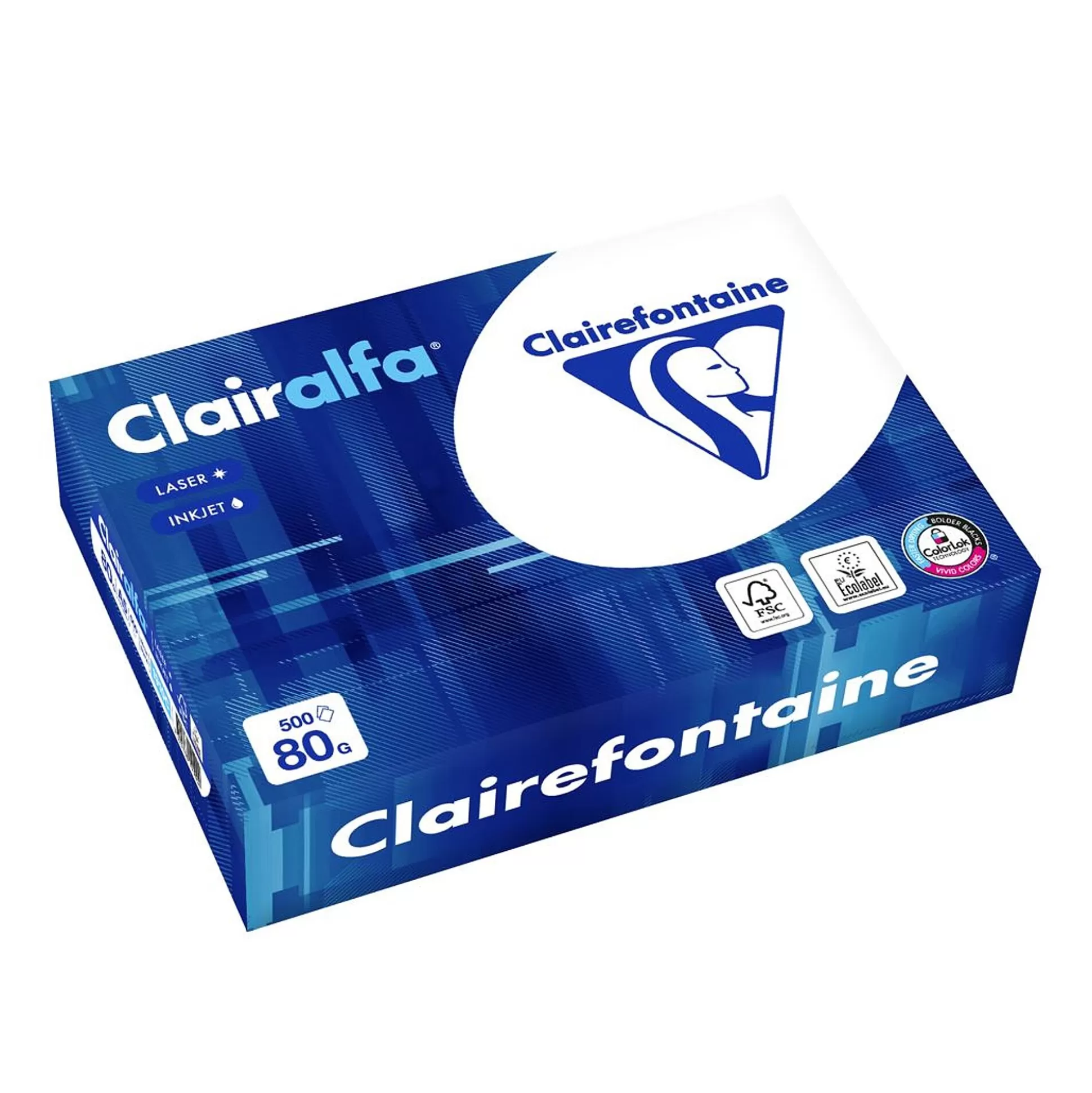 CLAIREFONTAINE Printpapier-Printpapier Clairalfa Wit 80G/M A5 500 Vellen