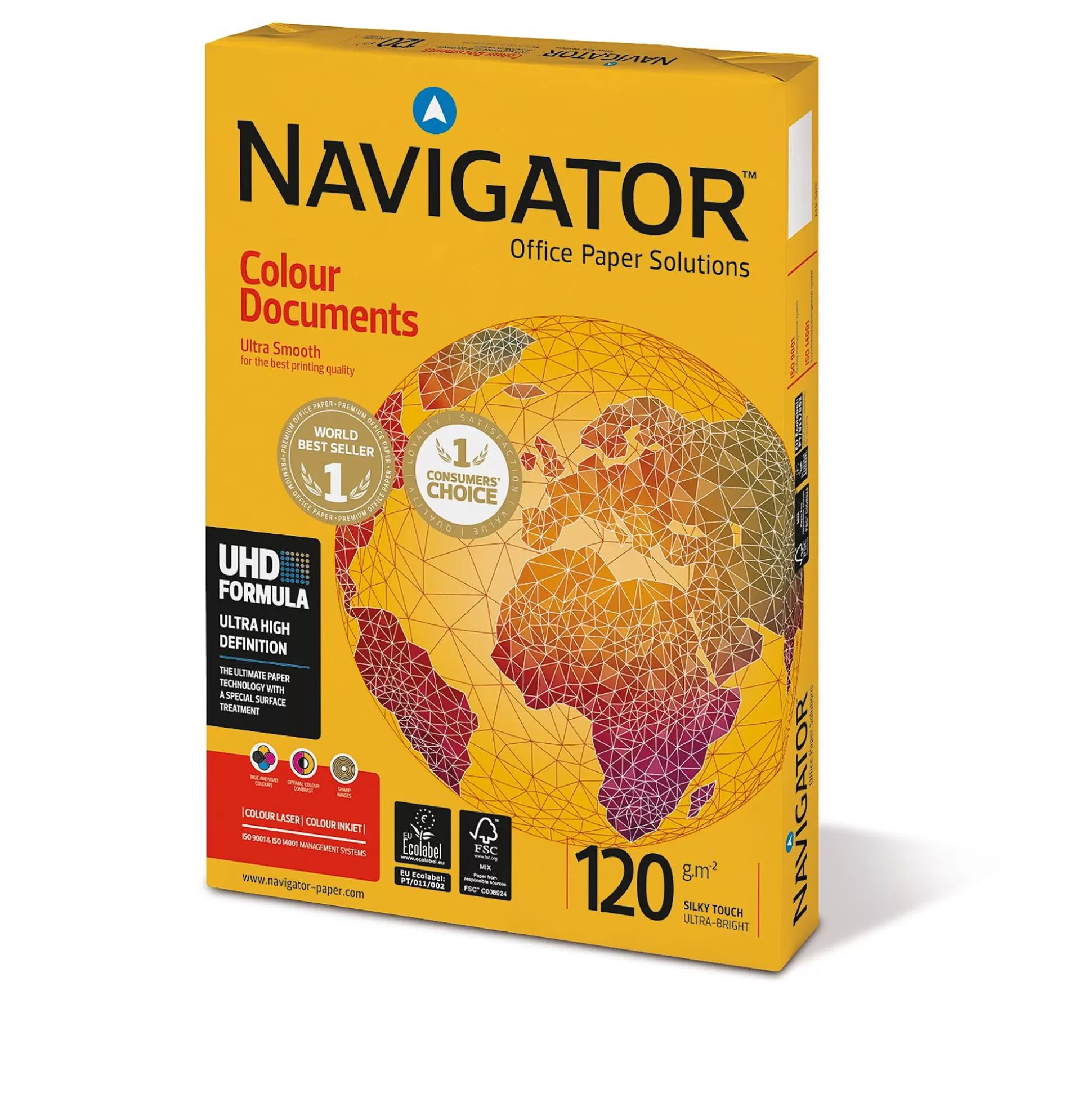 NAVIGATO Printpapier-Printpapier Colour Documents Wit 120G/M A3 500 Vellen