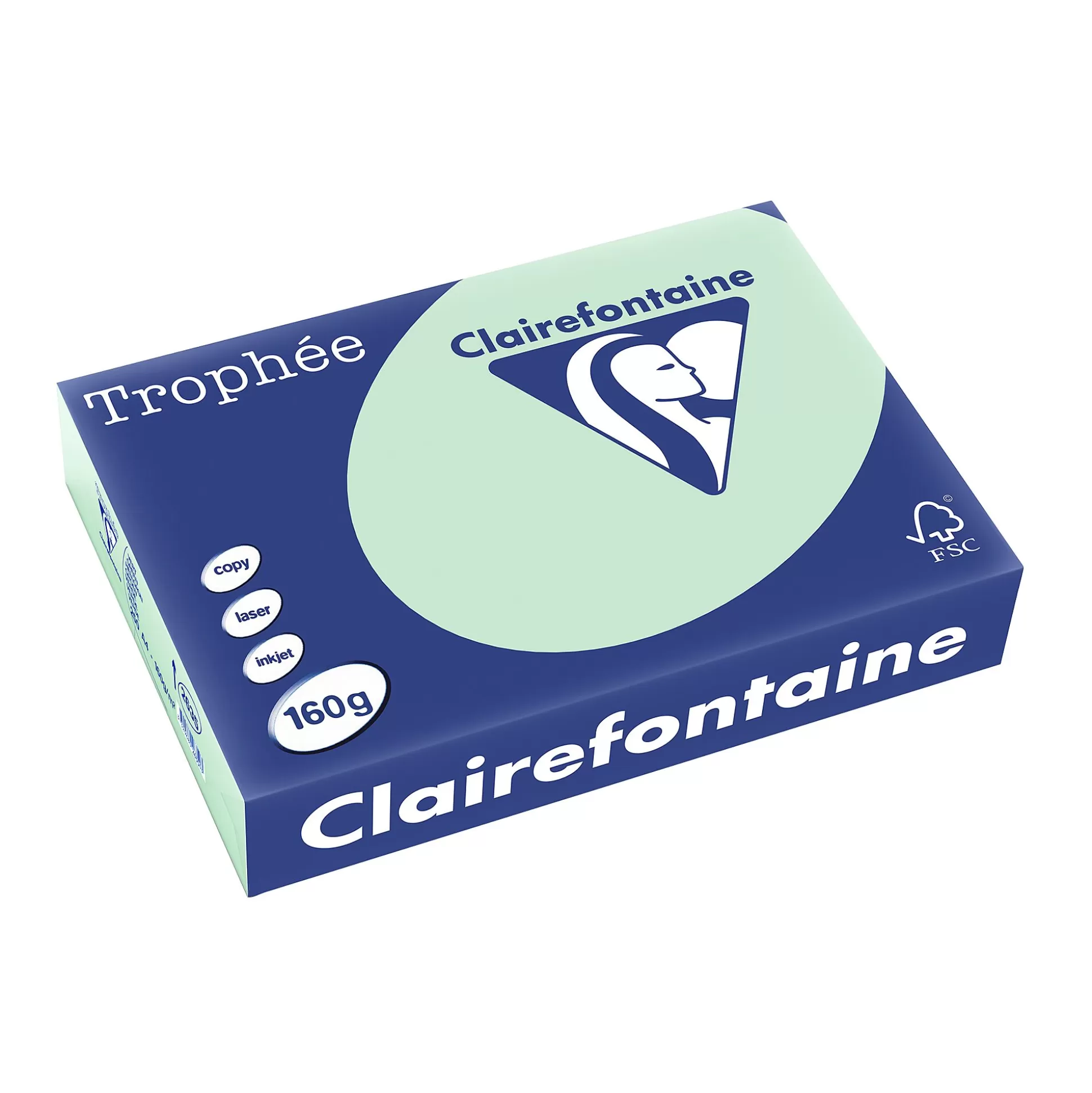 CLAIREFONTAINE Printpapier-Printpapier Groen 160G/M A4 Troph E 250 Vellen