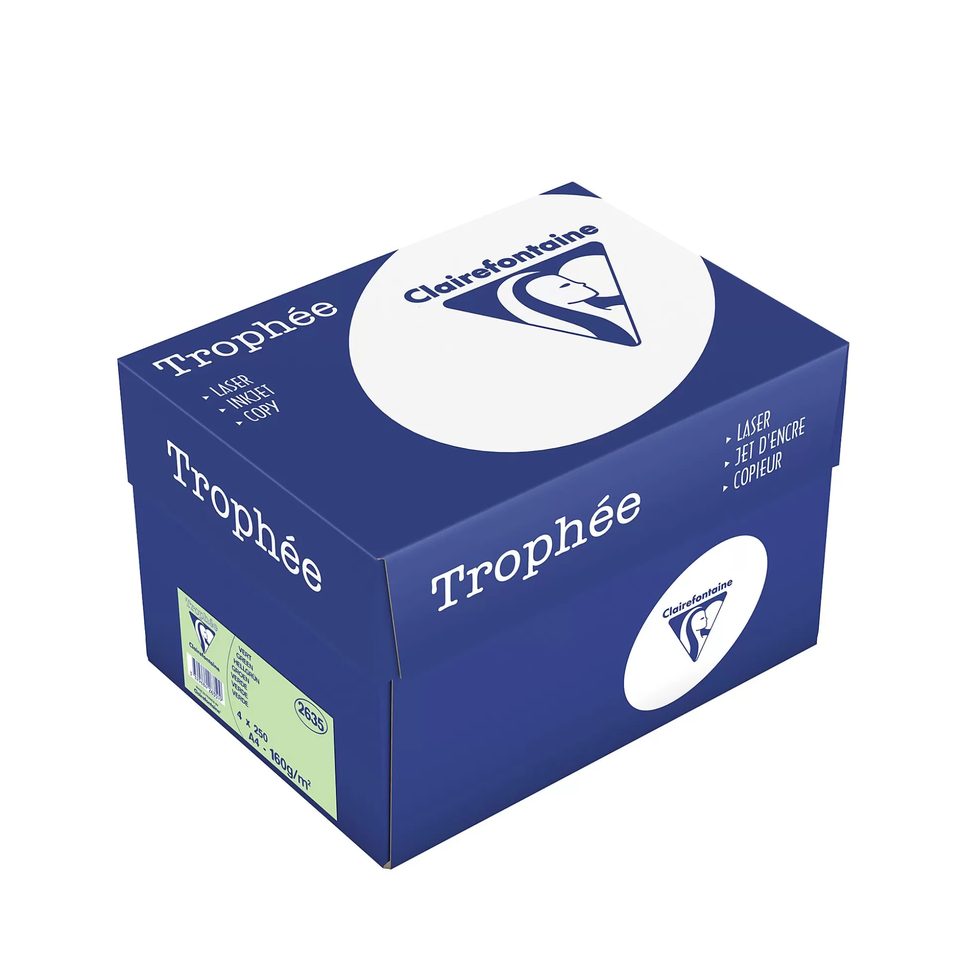 CLAIREFONTAINE Printpapier-Printpapier Groen 160G/M A4 Troph E 250 Vellen