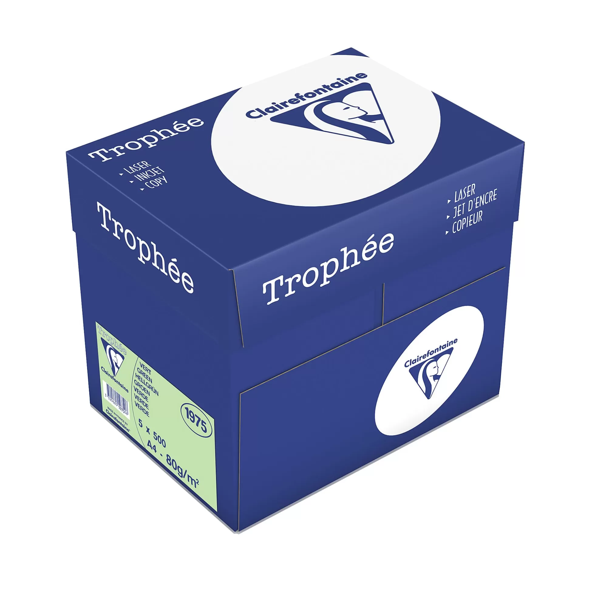 CLAIREFONTAINE Printpapier-Printpapier Groen 80G/M A4 Troph E 500 Vellen