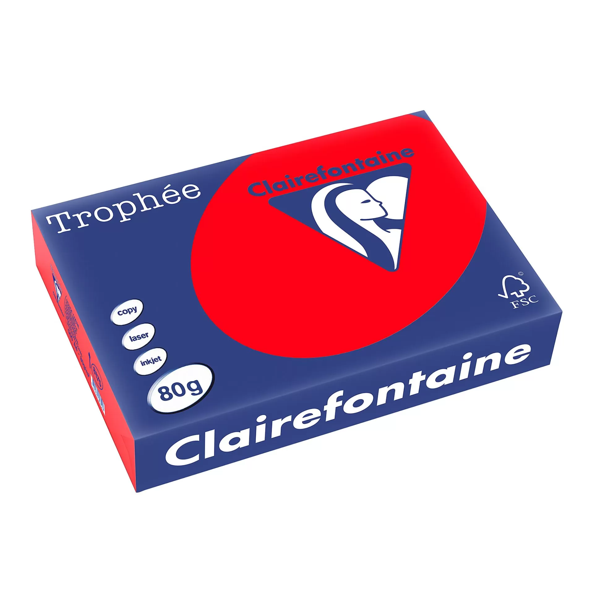 CLAIREFONTAINE Printpapier-Printpapier Koraal 80G/M A4 Troph E 500 Vellen